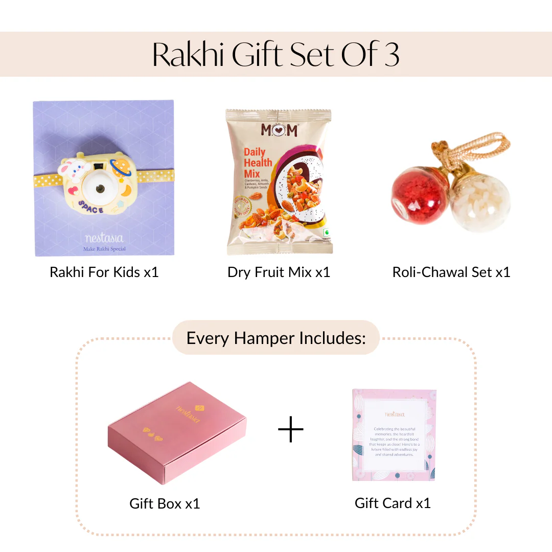 Bunny Cam Festive Rakhi Gift Box For Children Set Of 3 - Image 7