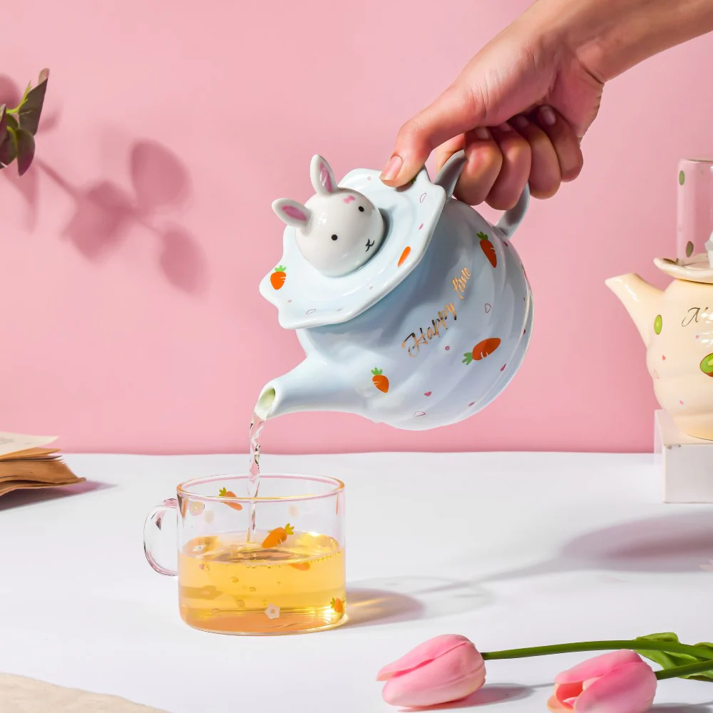 Bunny Cup And Kettle Blue - Image 2