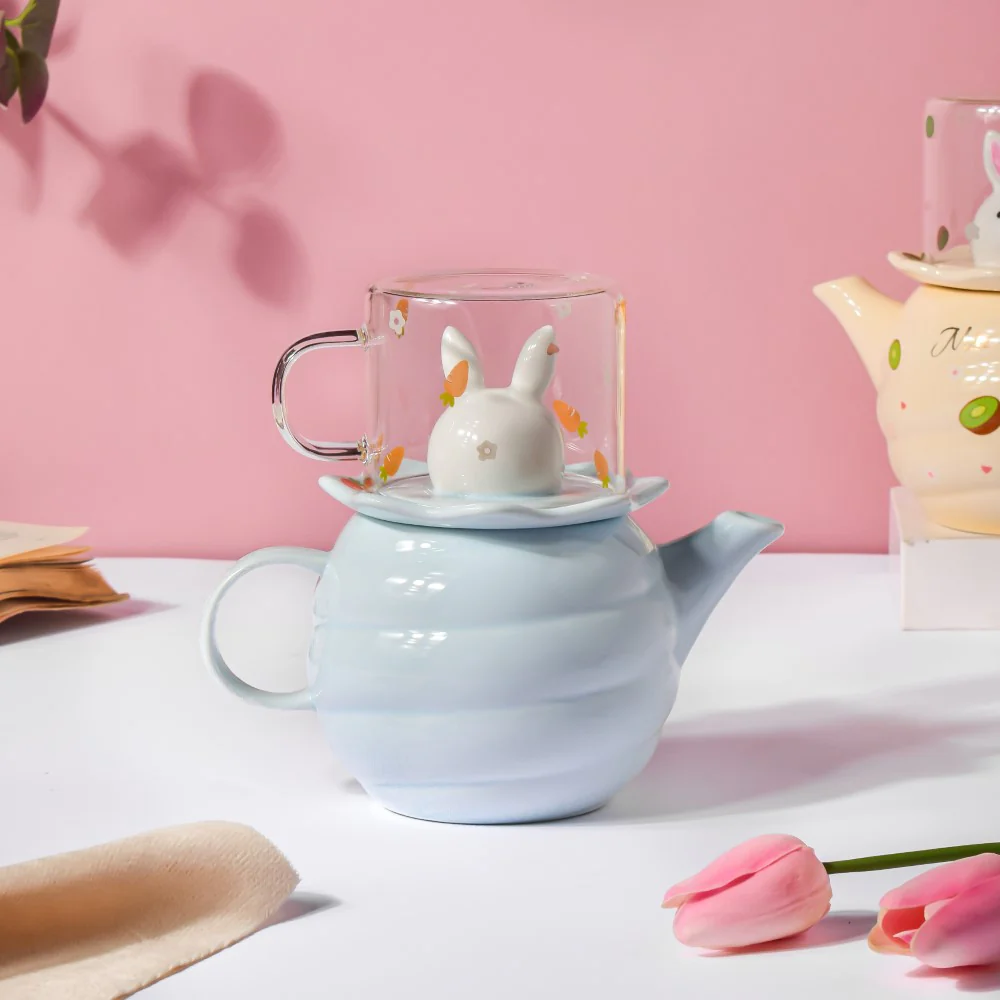 Bunny Cup And Kettle Blue - Image 8