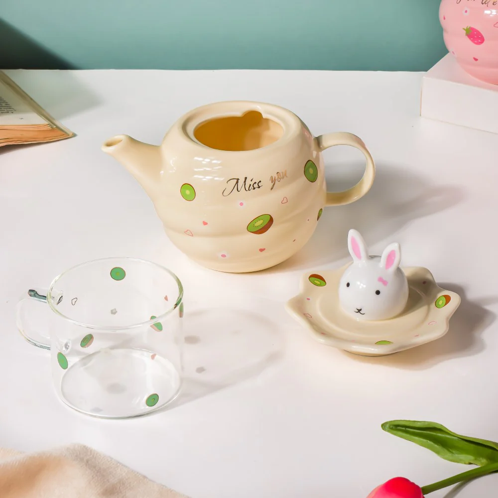 Bunny Cup And Kettle Cream - Image 3