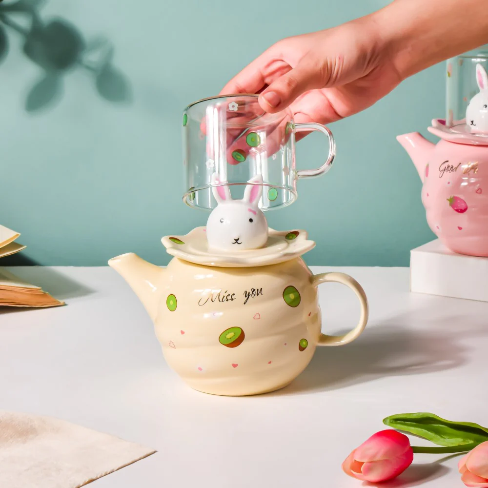 Bunny Cup And Kettle Cream - Image 5