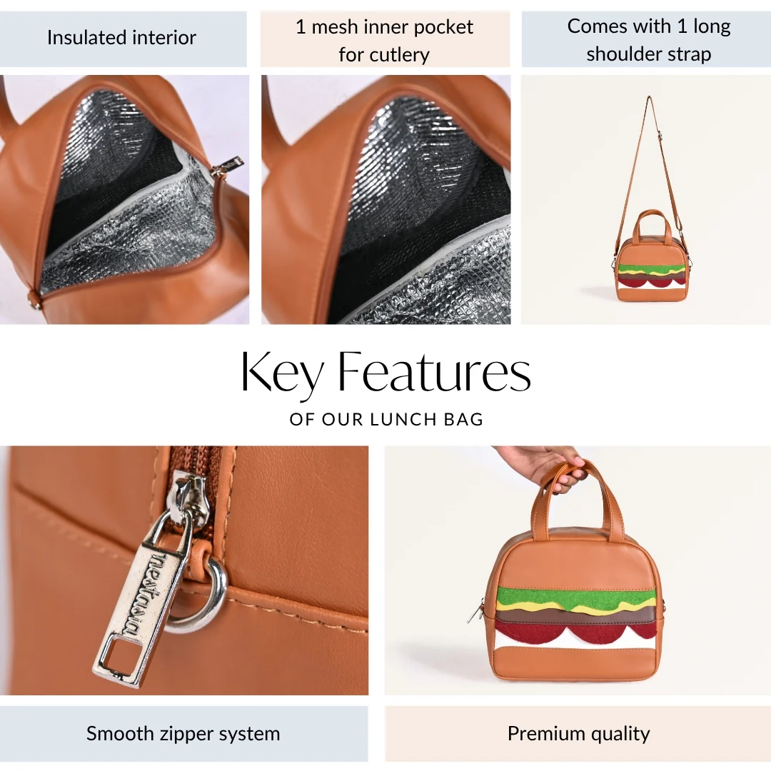 Burger Lunch Bag For Kids - Image 7