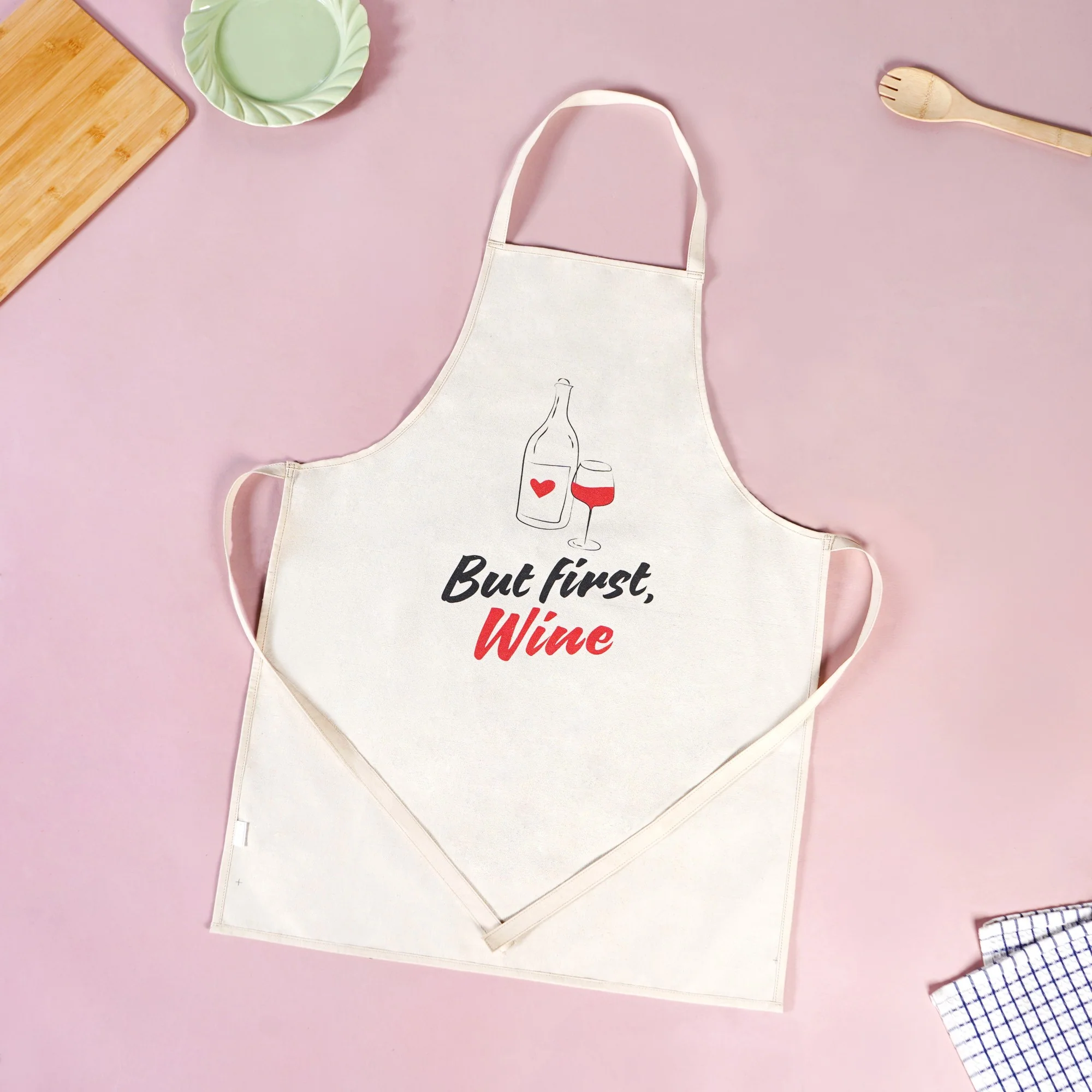 But First Whiskey And Wine Couple Apron Set Of 2 - Image 5