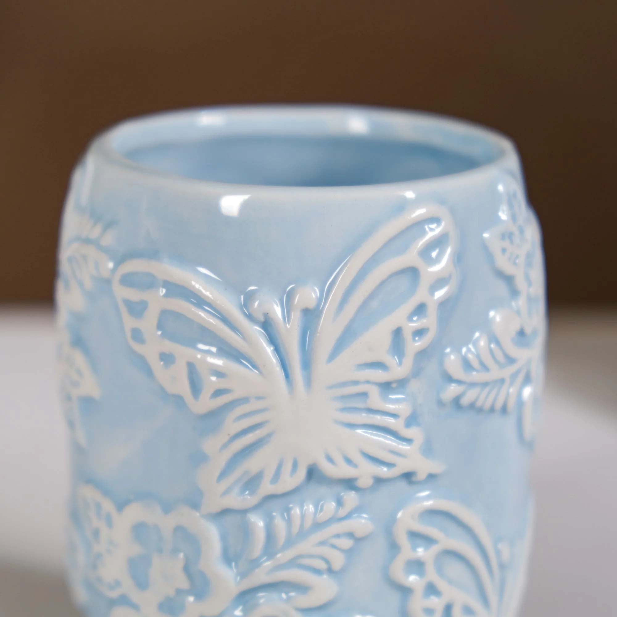Butterfly Bath Set Of 3 Blue - Image 10