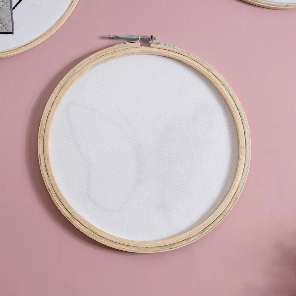 Butterfly Floral Hand Embroidered Hoop Wall Hanging 10 Inch - Image 8