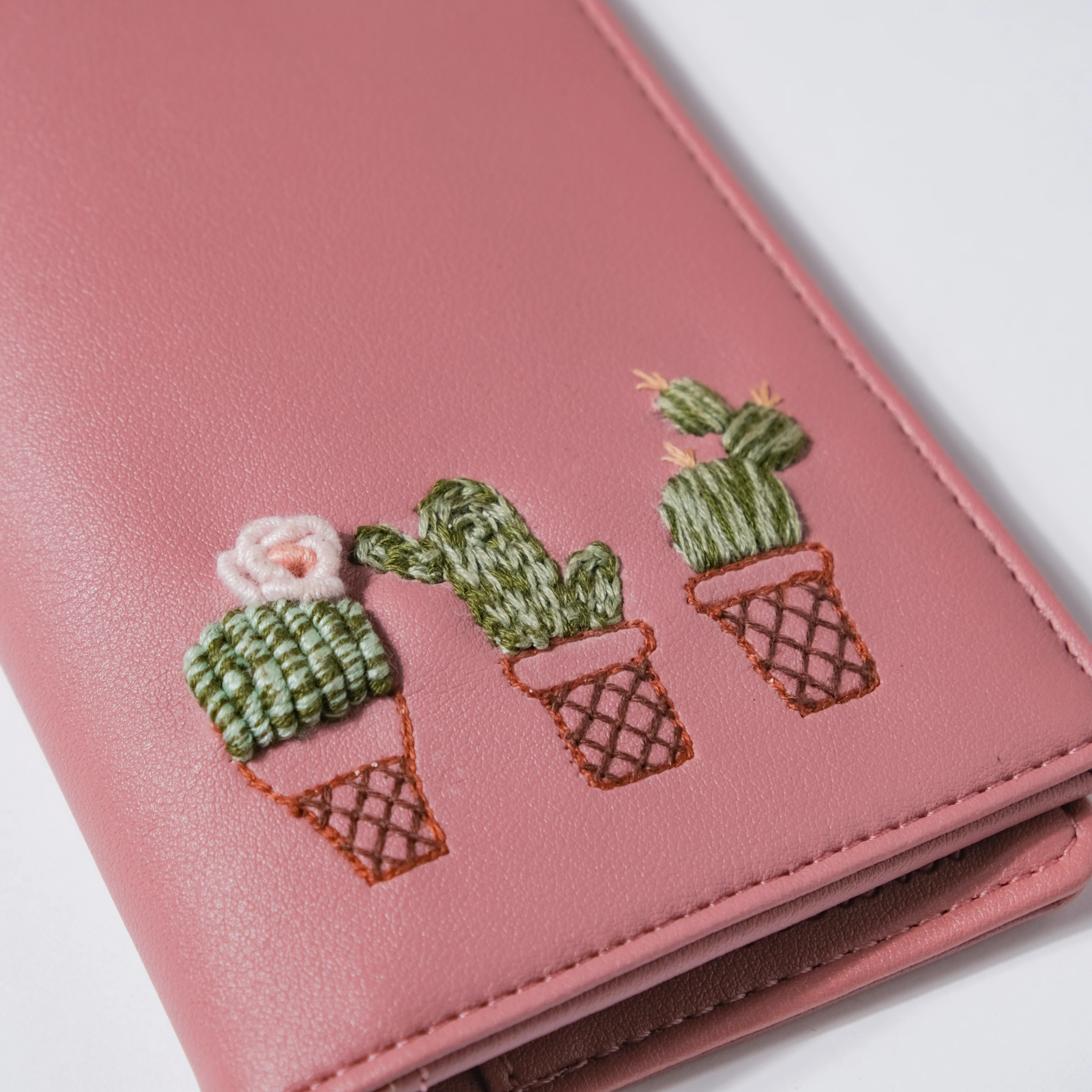 Cactus Two Fold Passport Cover Pink - Image 3