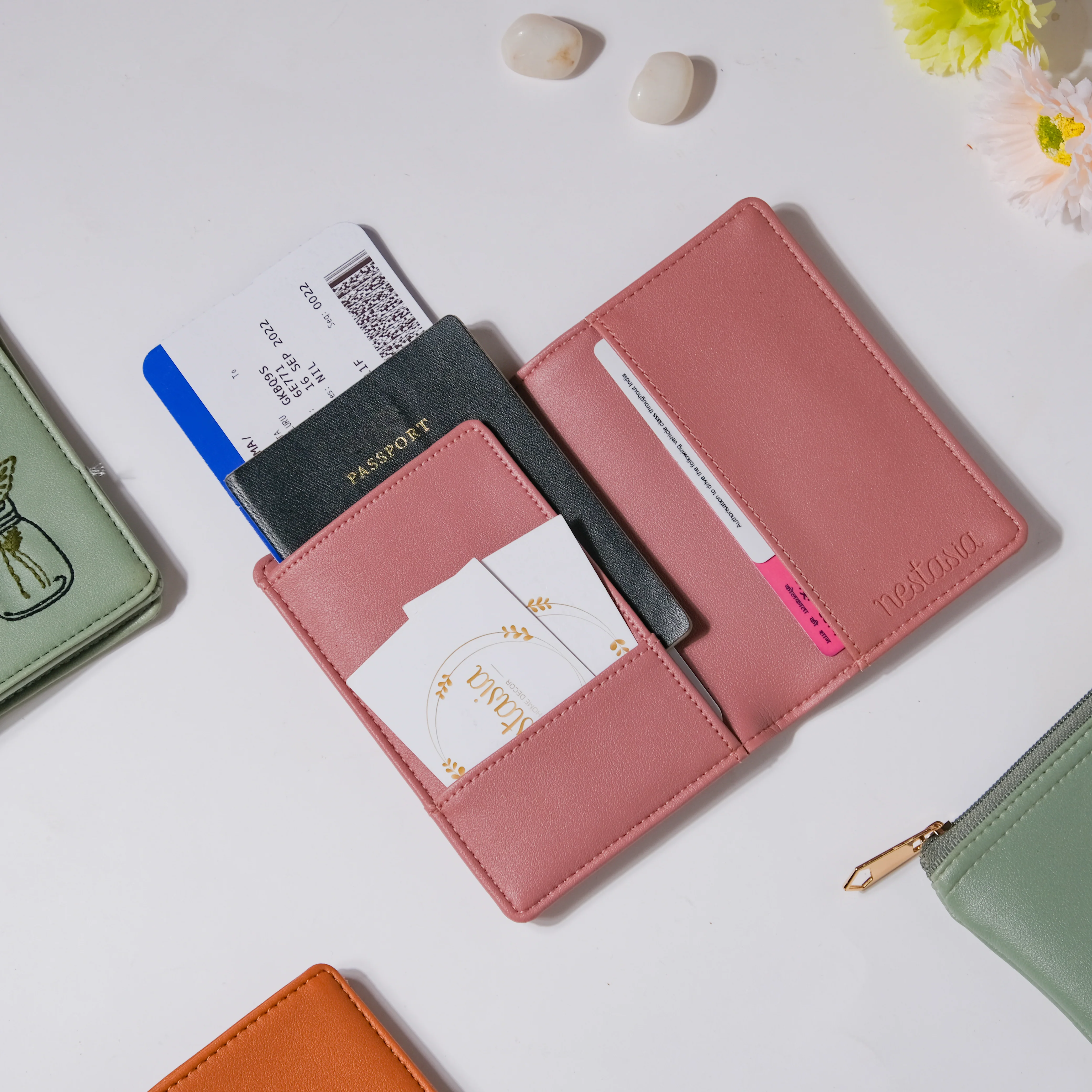 Cactus Two Fold Passport Cover Pink - Image 6