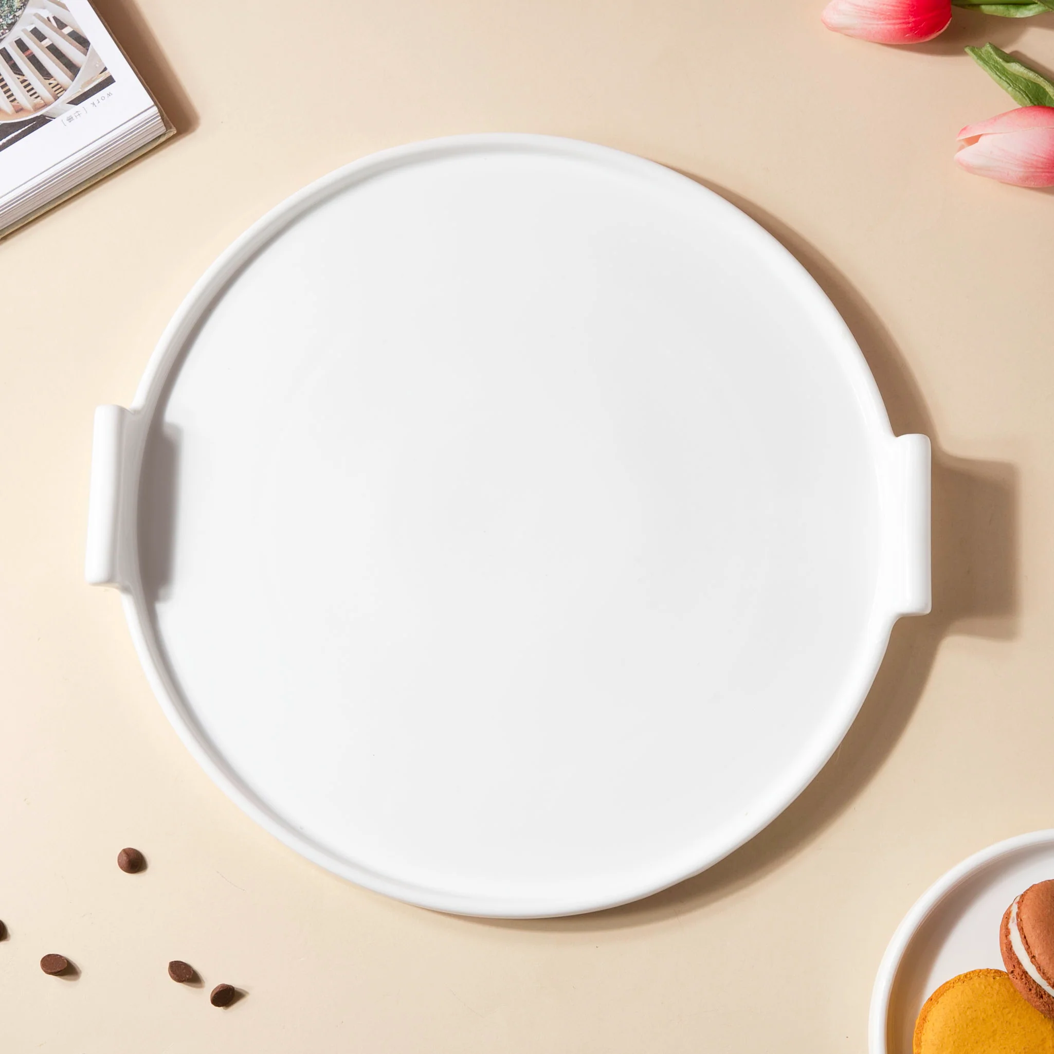 Cake Plate With Cover White 11.5 Inch - Image 5