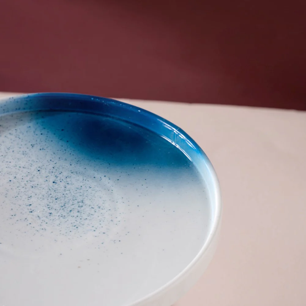 Cake Stand Blue And White 7.5 Inch - Image 7