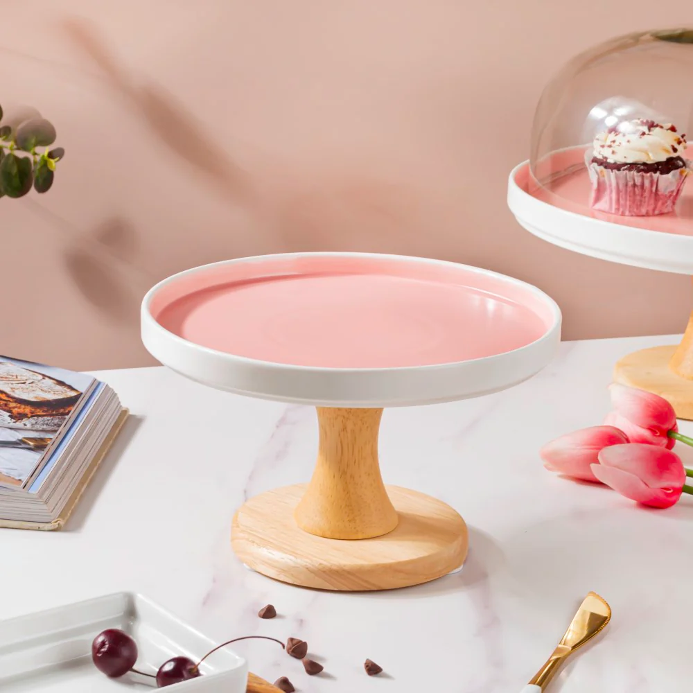 Cake Stand Pink 7.5 Inch - Image 3
