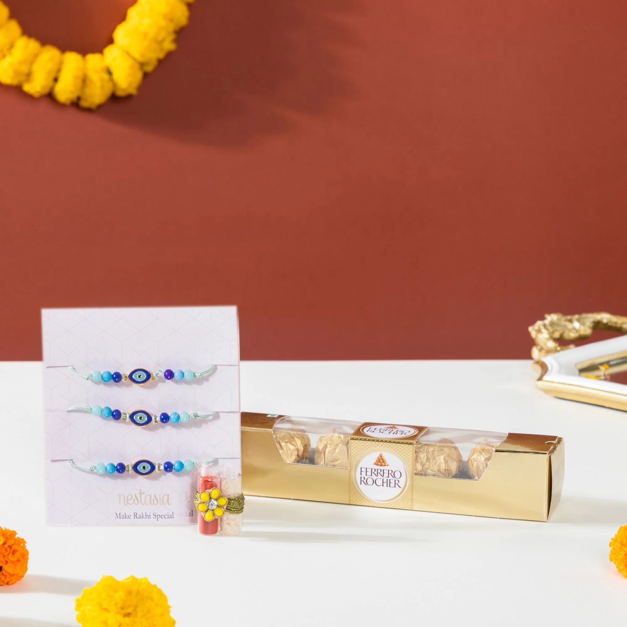 Candle Raksha Bandhan Gift Set Of 4 - Image 6