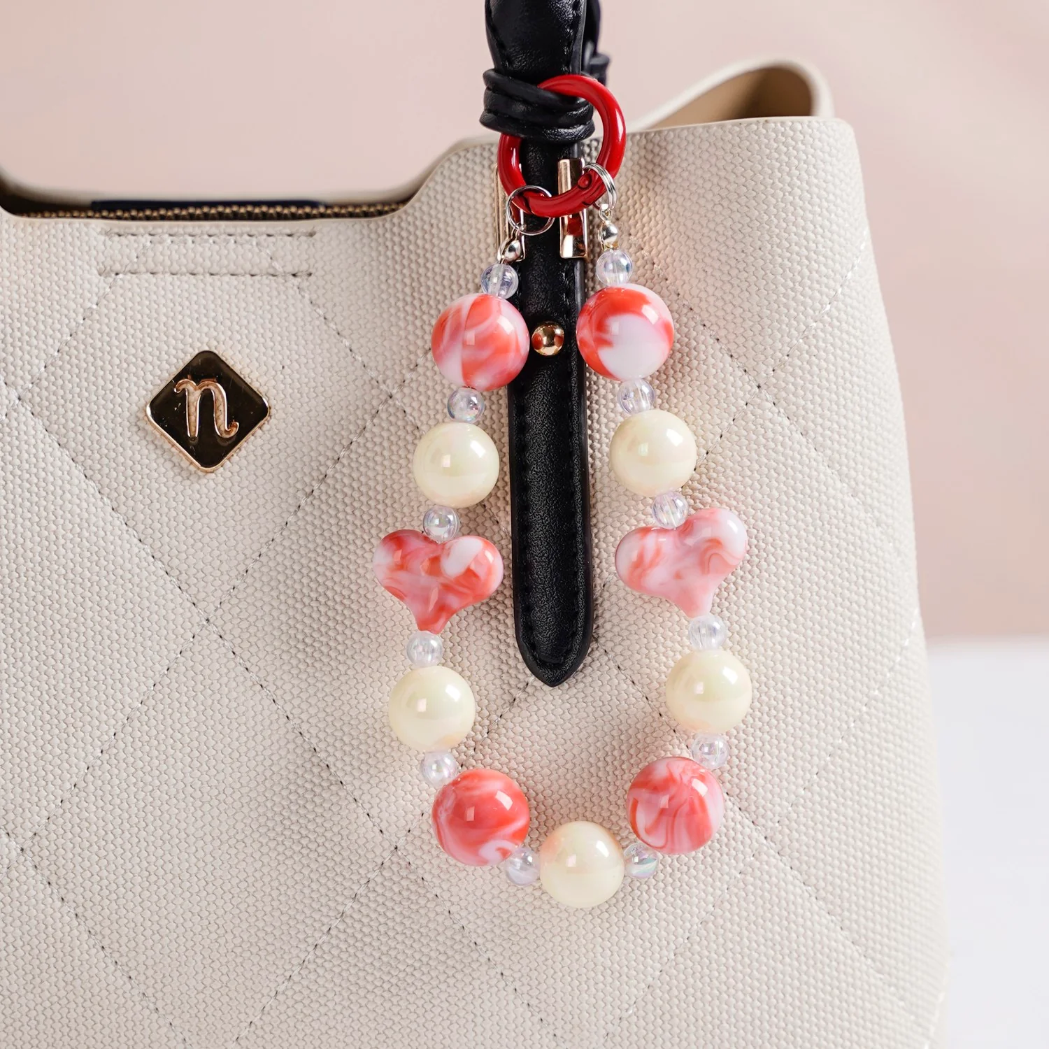 Candy Floss Daze Keychain Red And White - Image 7