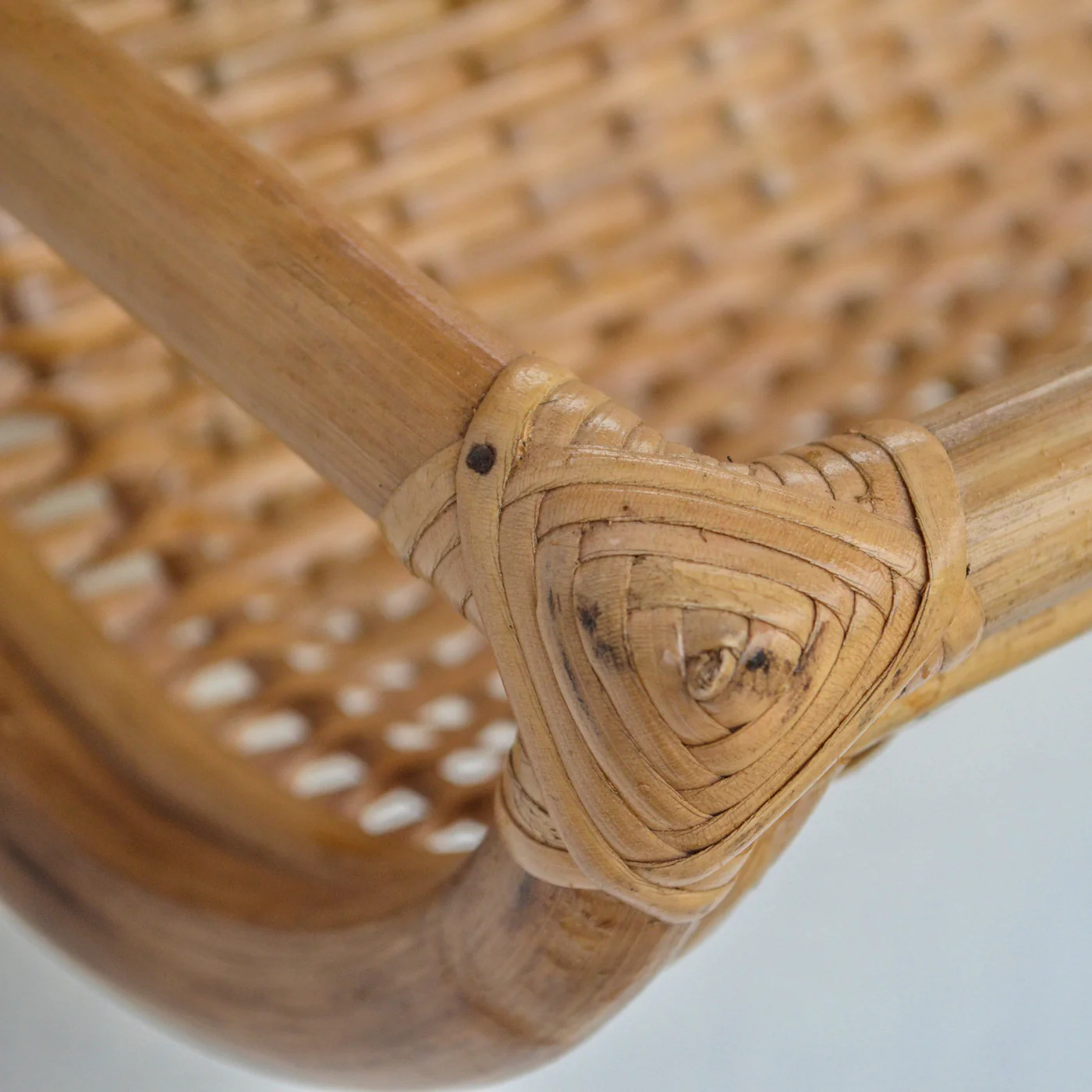 Cane Mirror with Shelf - Image 3