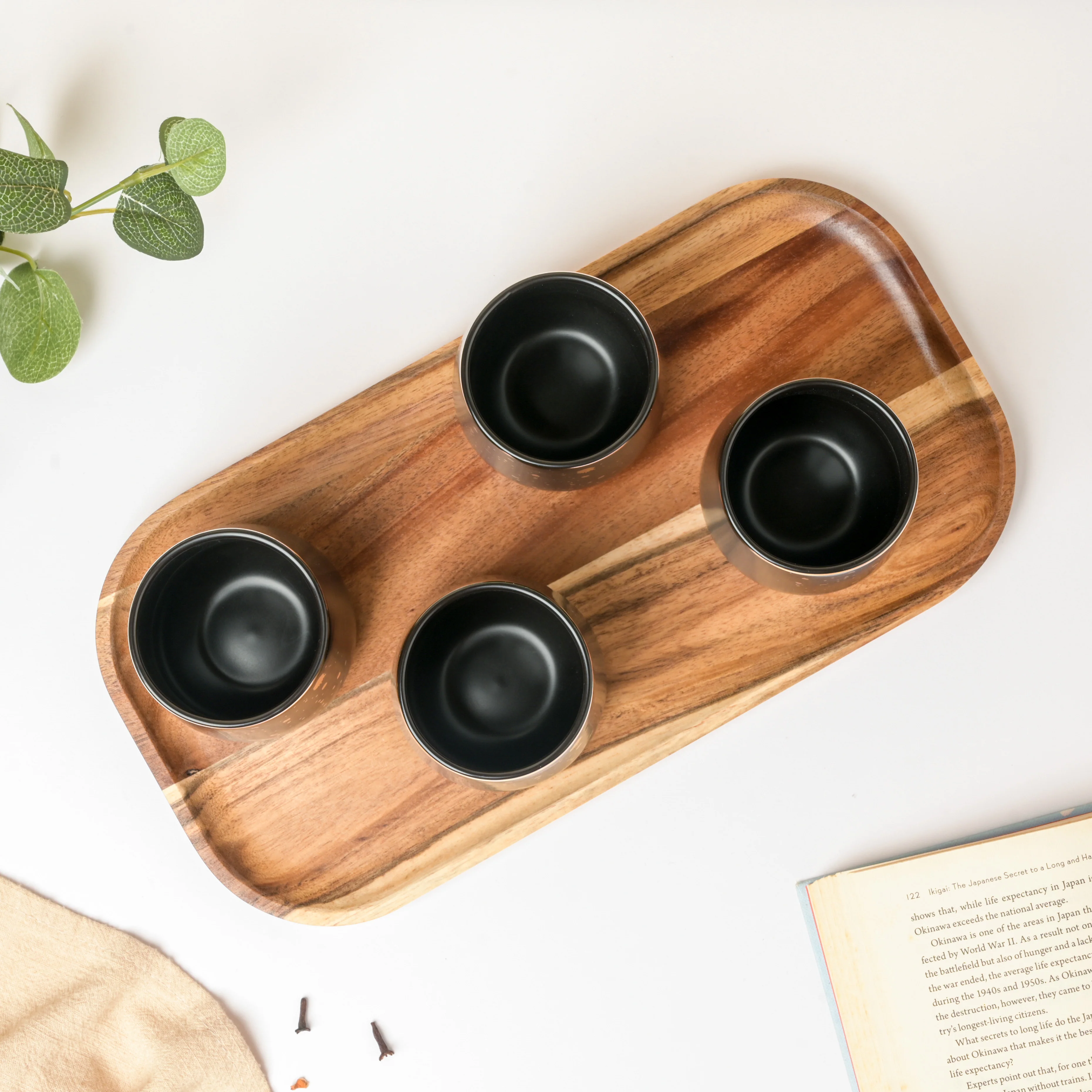 CARA Gold Detail Black Tea Set - Image 14