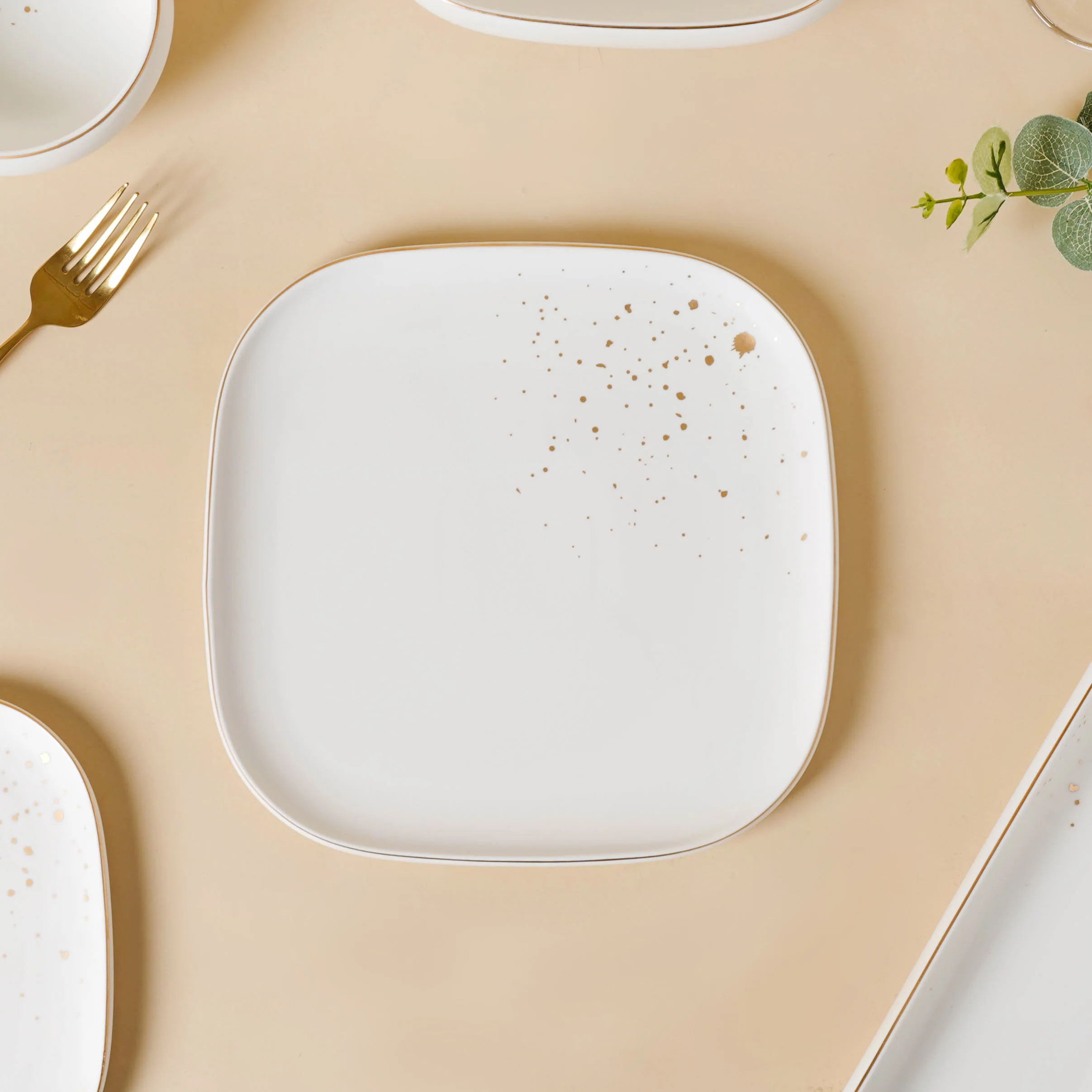 CARA White 21 Piece Dinner Set For 6 - Image 6