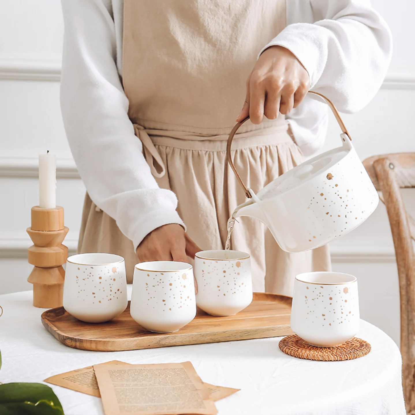 CARA White Tea set - Image 2