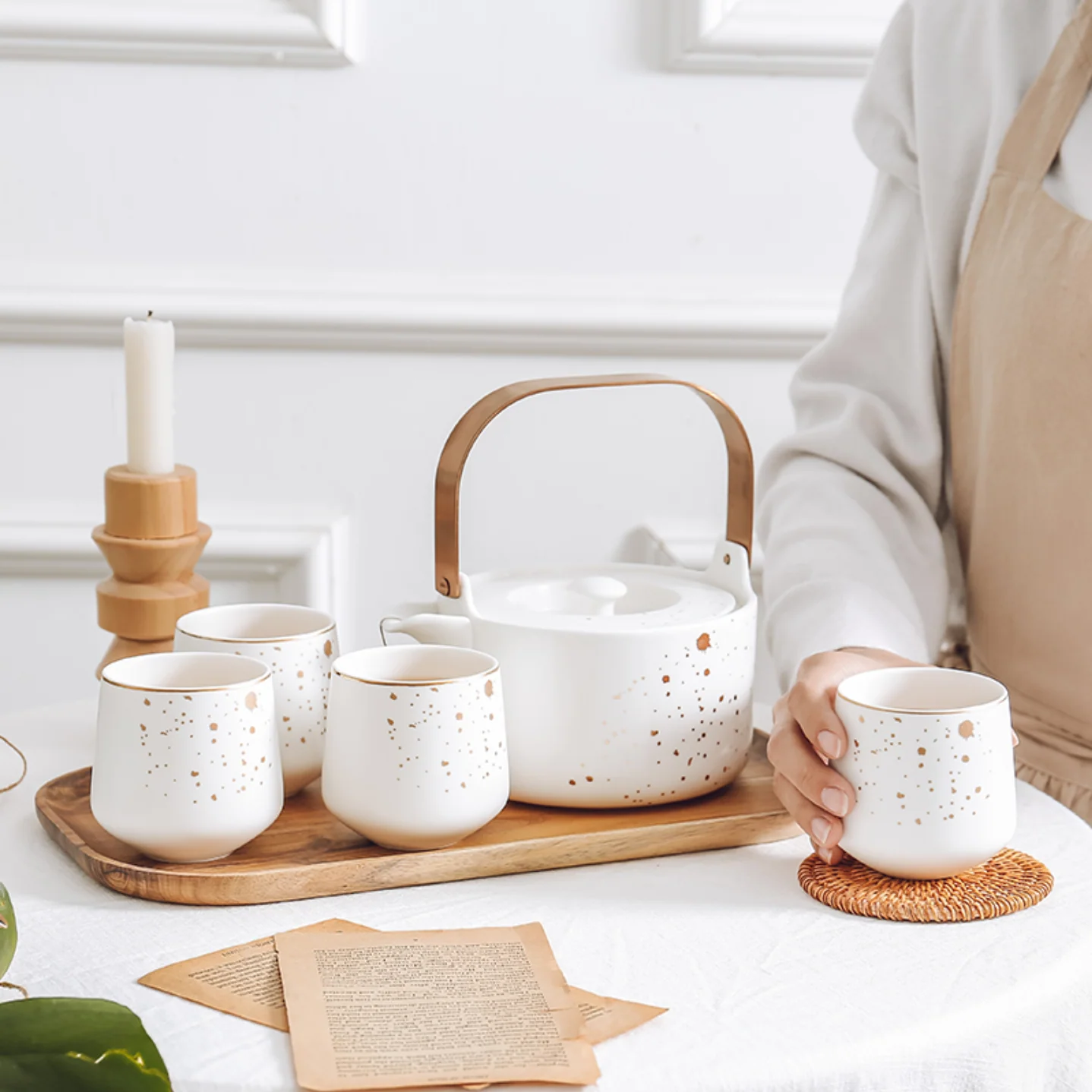 CARA White Tea set - Image 6