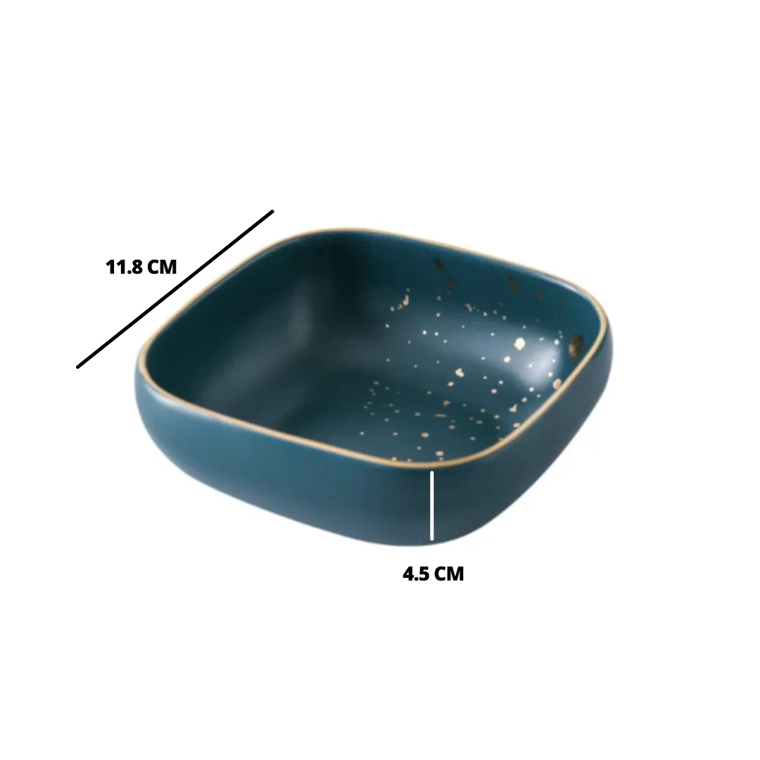 CARA square bowl - Midnight Green 250 ml - Image 5