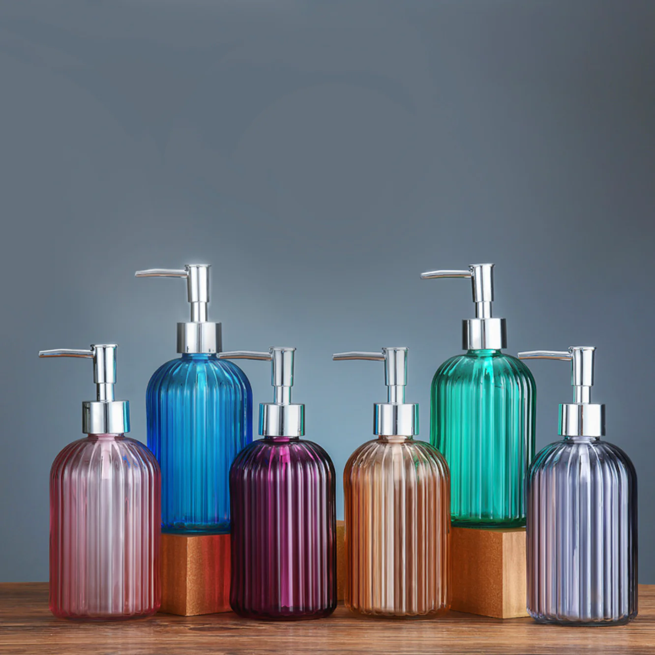 Caramel Amber Glass Dispenser with Nozzle - Image 9