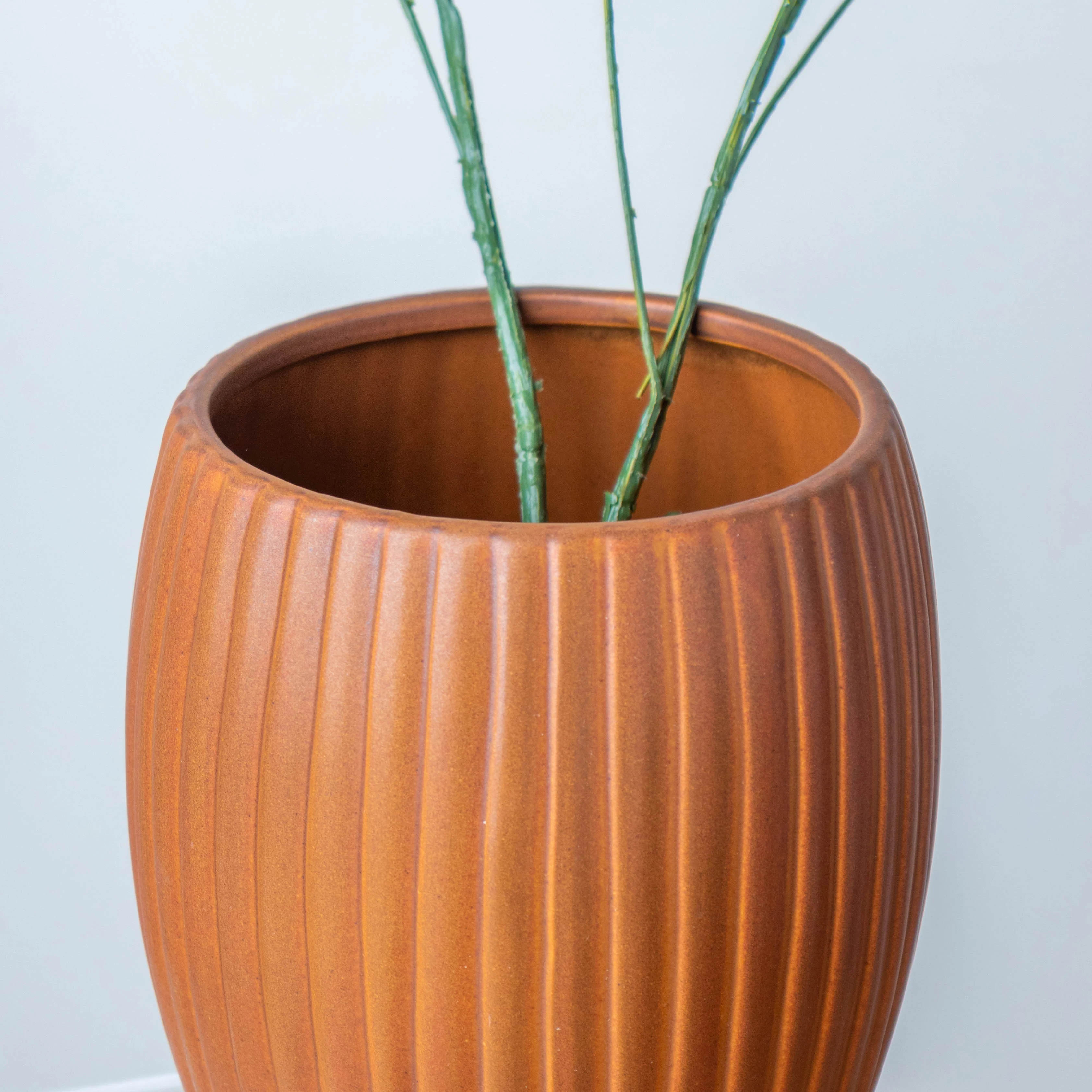 Caramel Brown Vase - Image 5