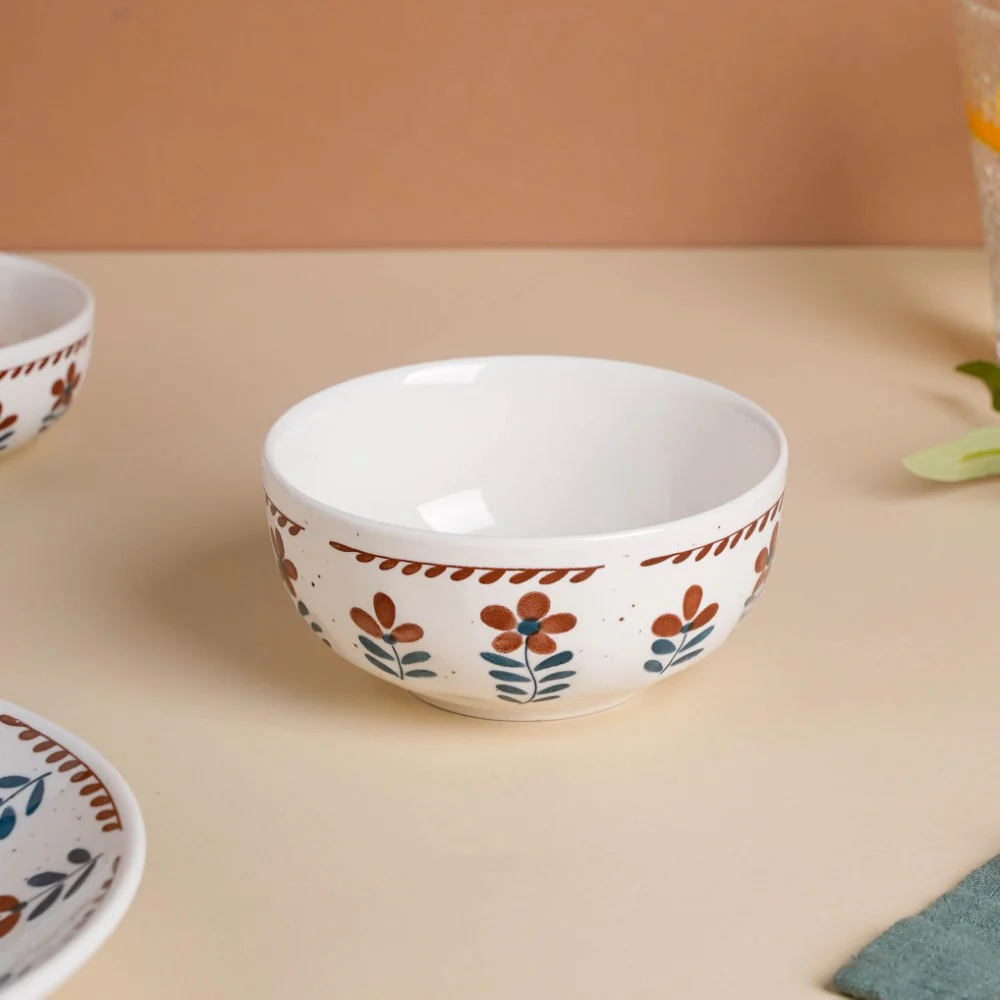 Carmella Floral Ceramic Dessert Bowl 250 ml - Image 3