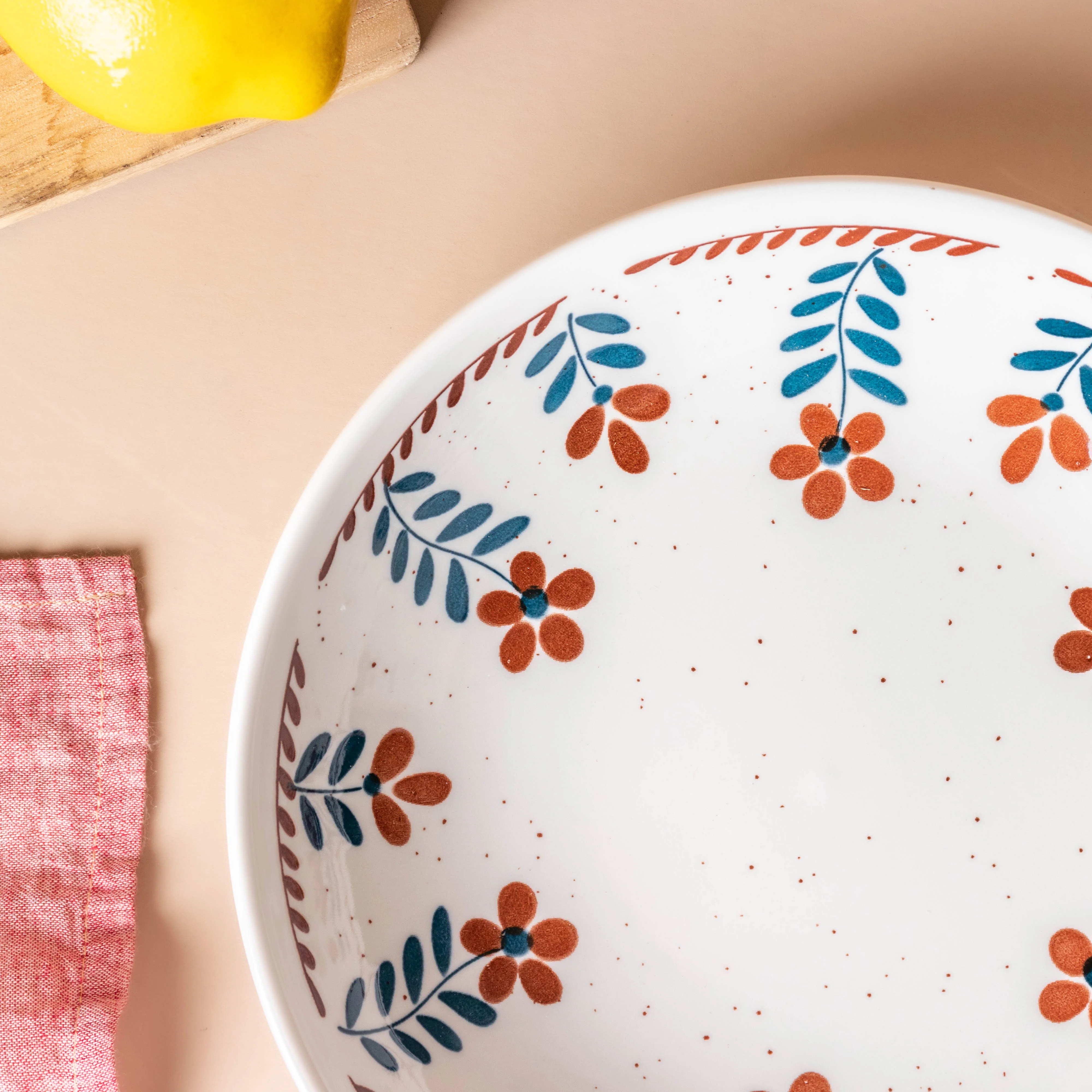 Carmella Floral Ceramic Pasta Plate - Image 6