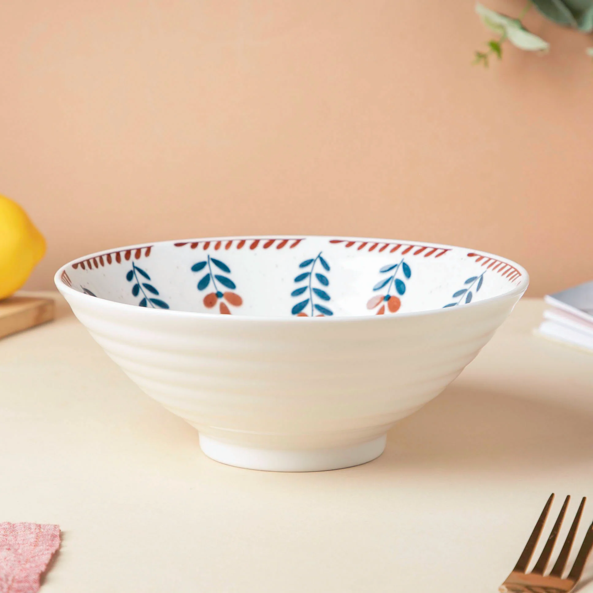 Carmella Floral Ceramic Ramen Bowl 900 ml - Image 5
