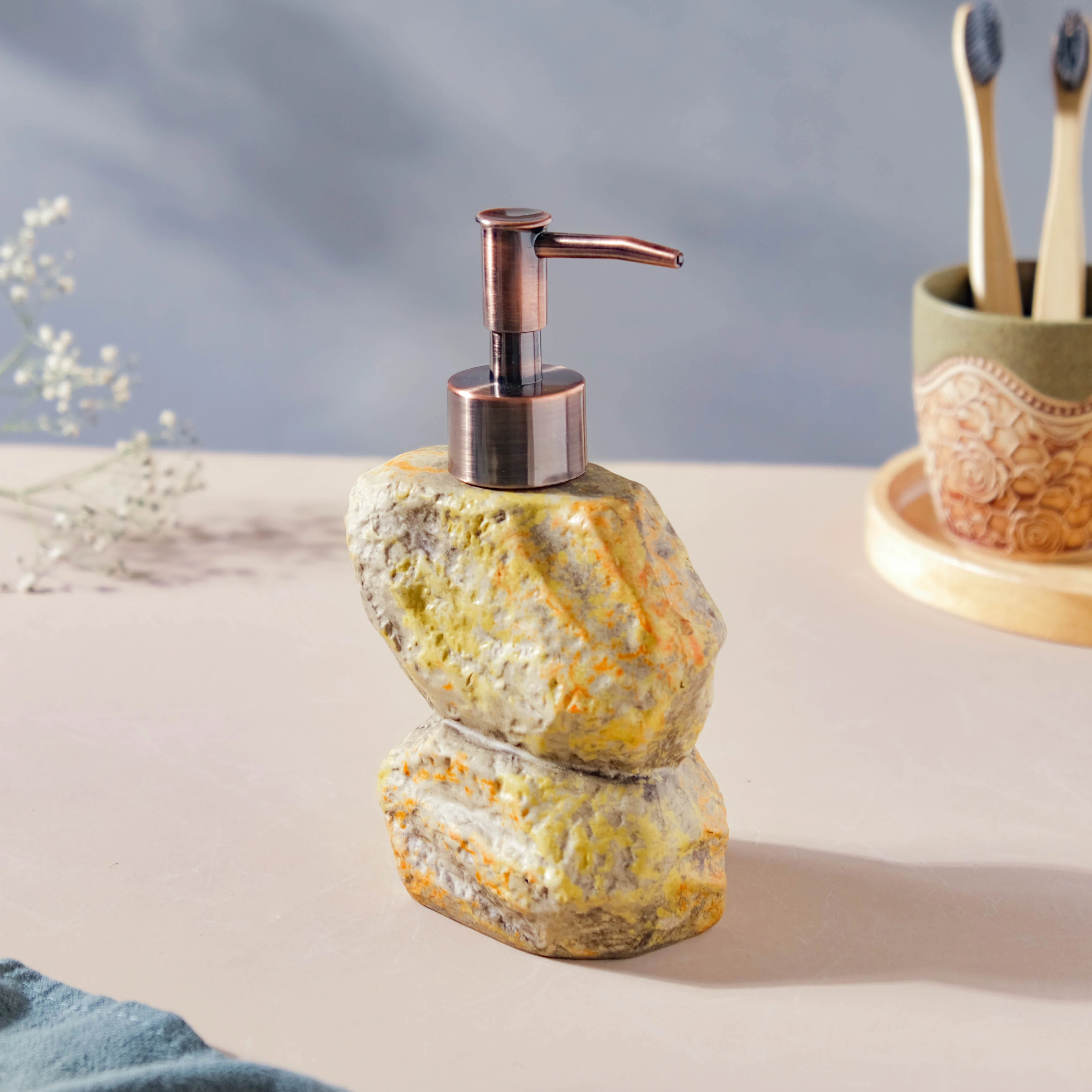 Carnelia Stone Ceramic Dispenser With Nozzle 400ml - Image 7