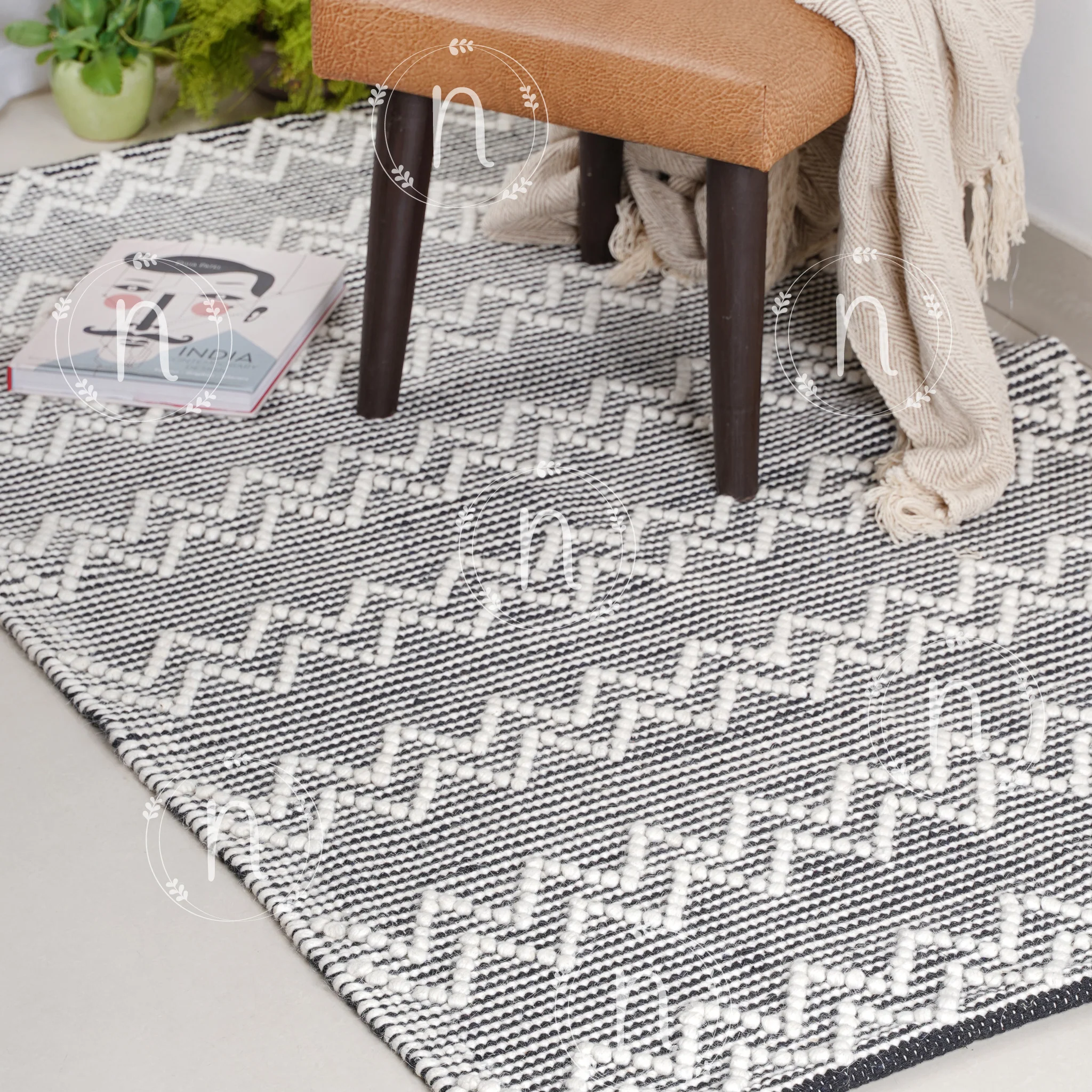 Caroline Zigzag Rug - Image 6