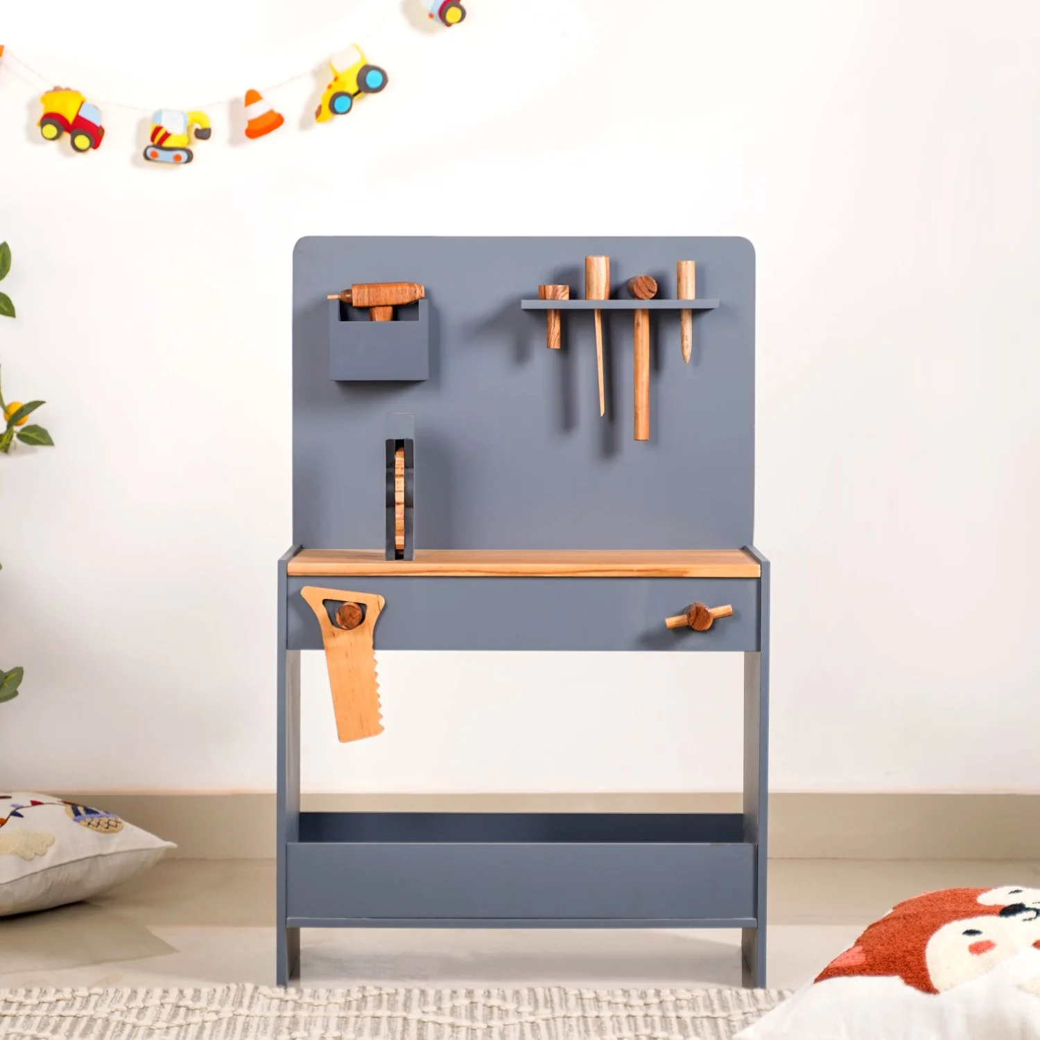 Carpenter Set For Kids Wooden Educational Pretend Play - Image 2