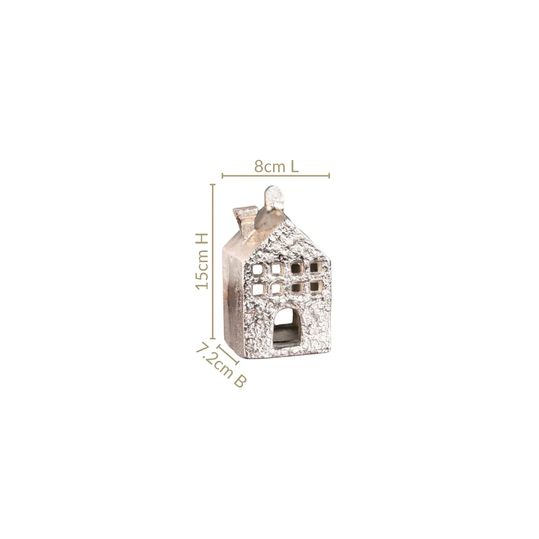 Casa Glow Tealight Holder In Silver - Image 4