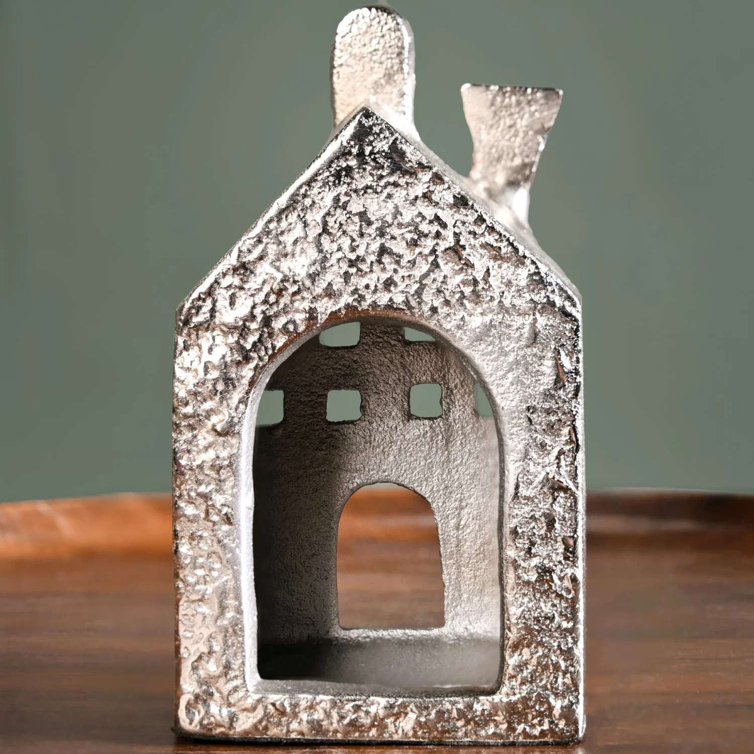 Casa Glow Tealight Holder In Silver - Image 7
