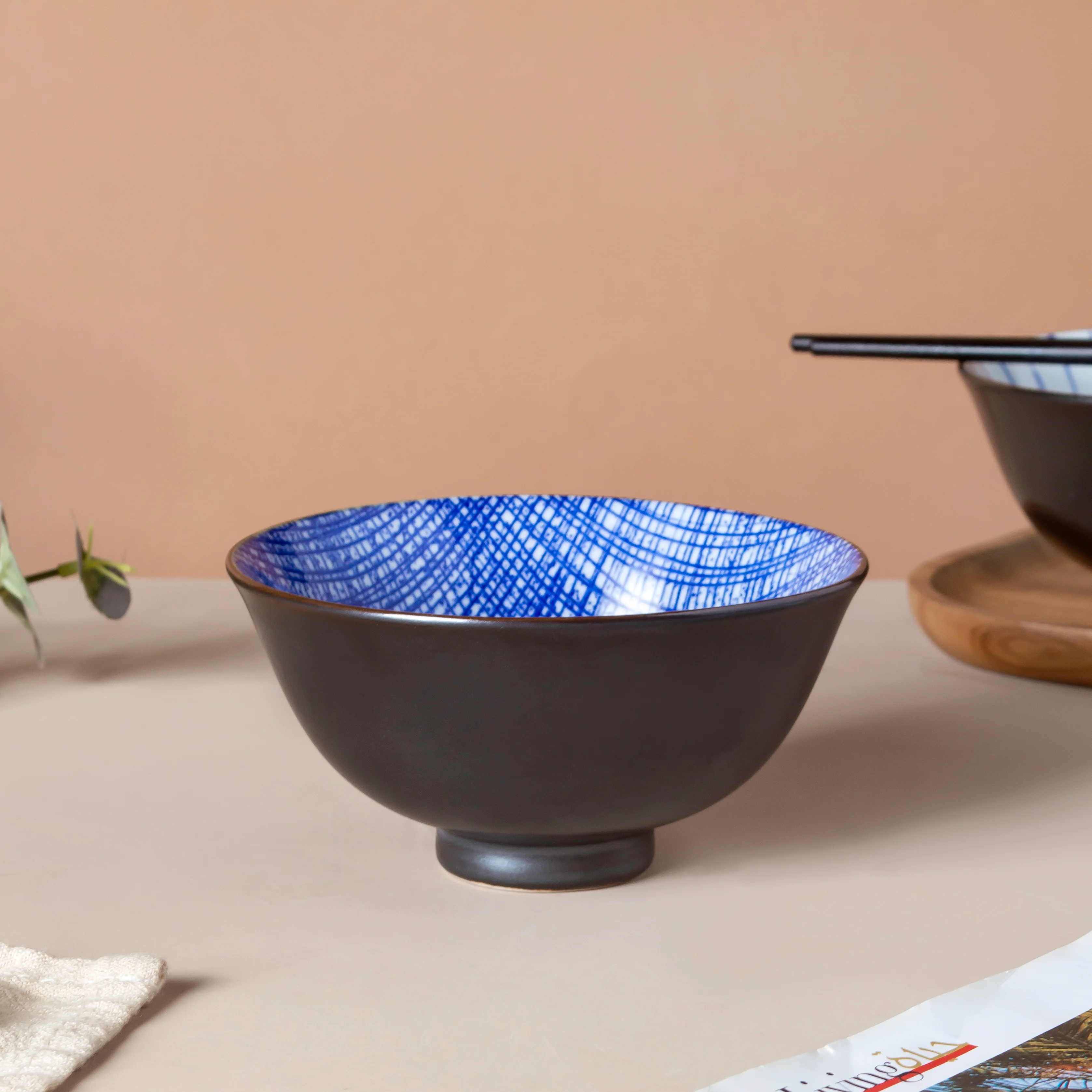 Caspian Cobalt Soup Bowl Blue 200ml - Image 5