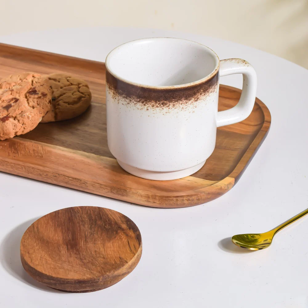 Cavern Clay Mug With Lid White 250 ml - Image 3