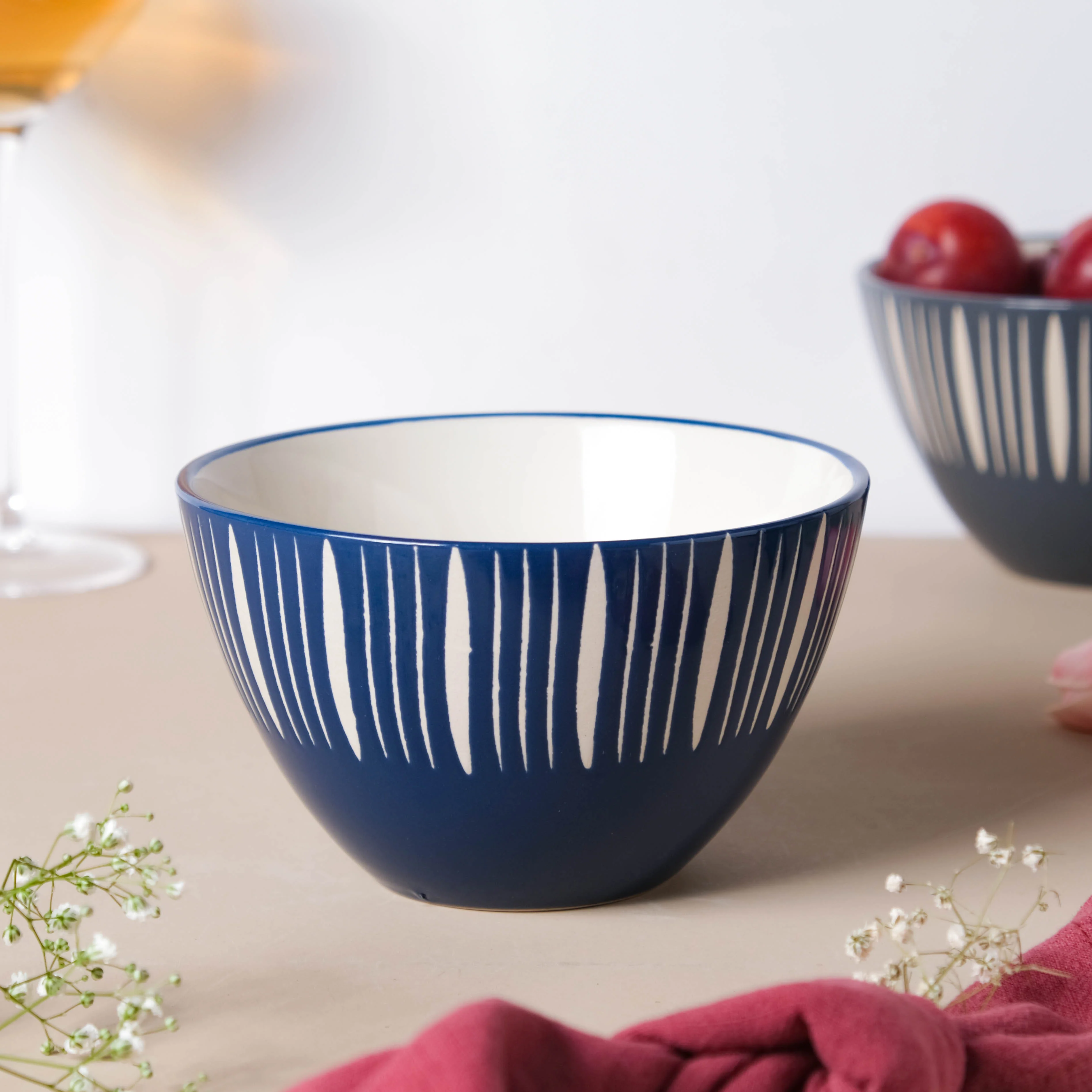 Celeste Azure Blue Bowl 550ml