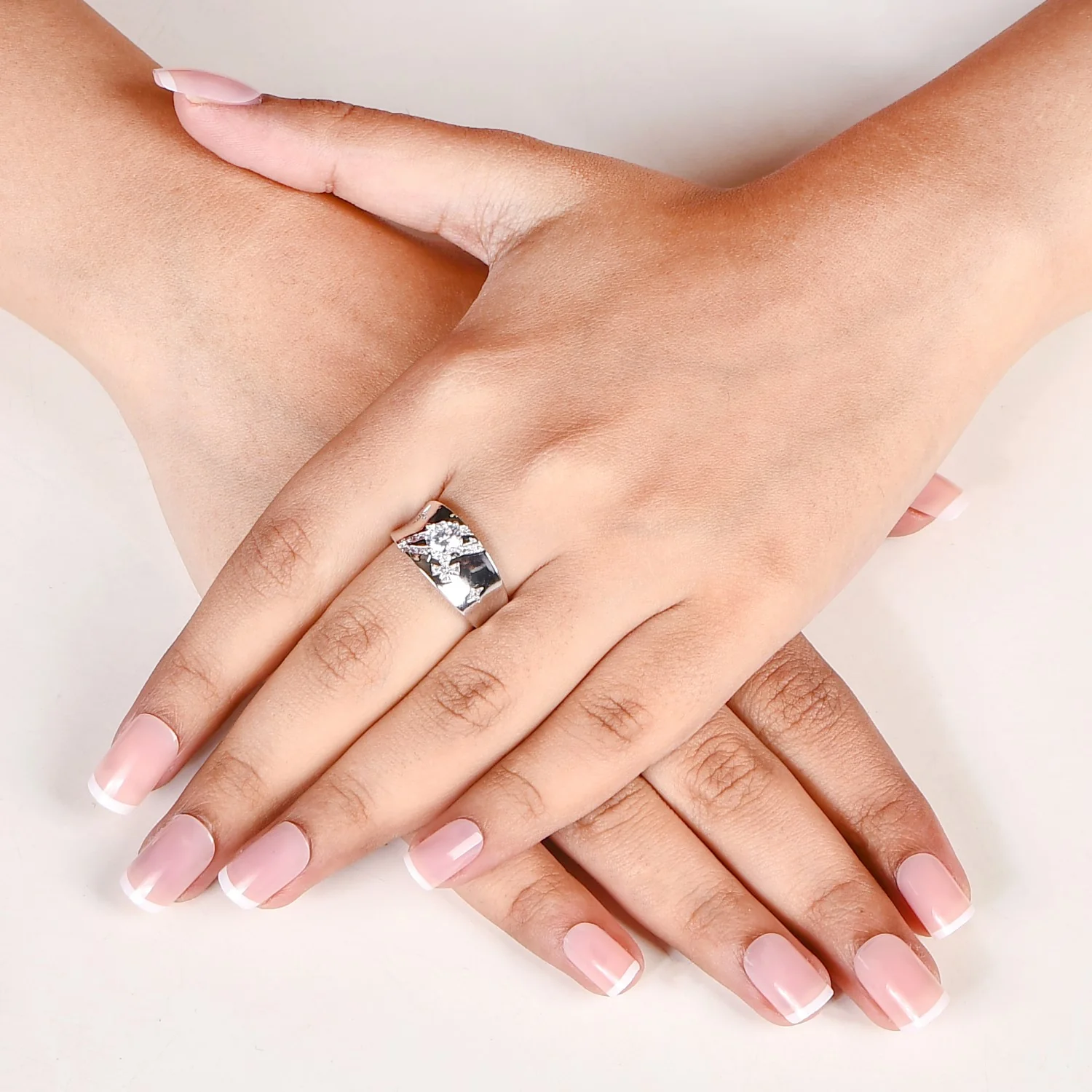 Celestial Bow Solitaire Statement Ring - Image 2