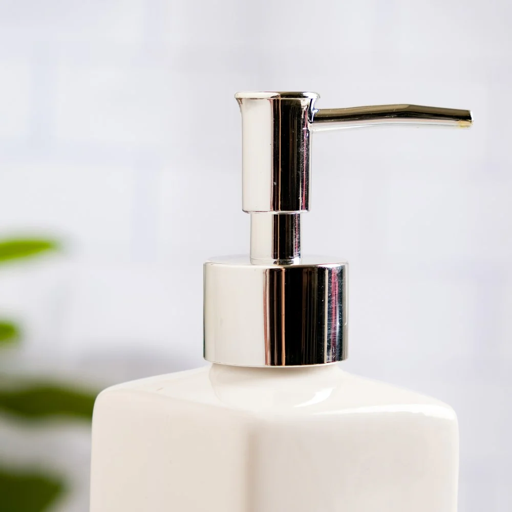 Celestria Ceramic Dispenser With Nozzle White 6 Inch - Image 5