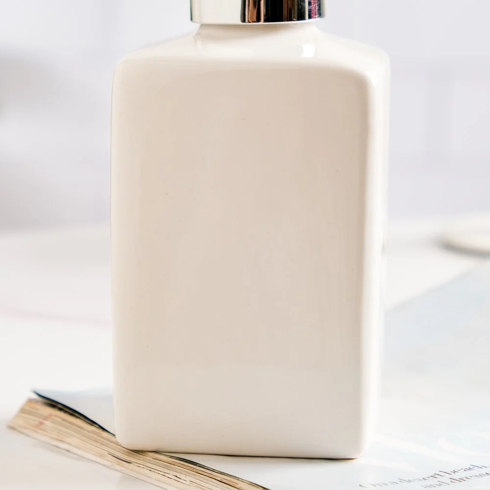 Celestria Ceramic Dispenser With Nozzle White 6 Inch - Image 6