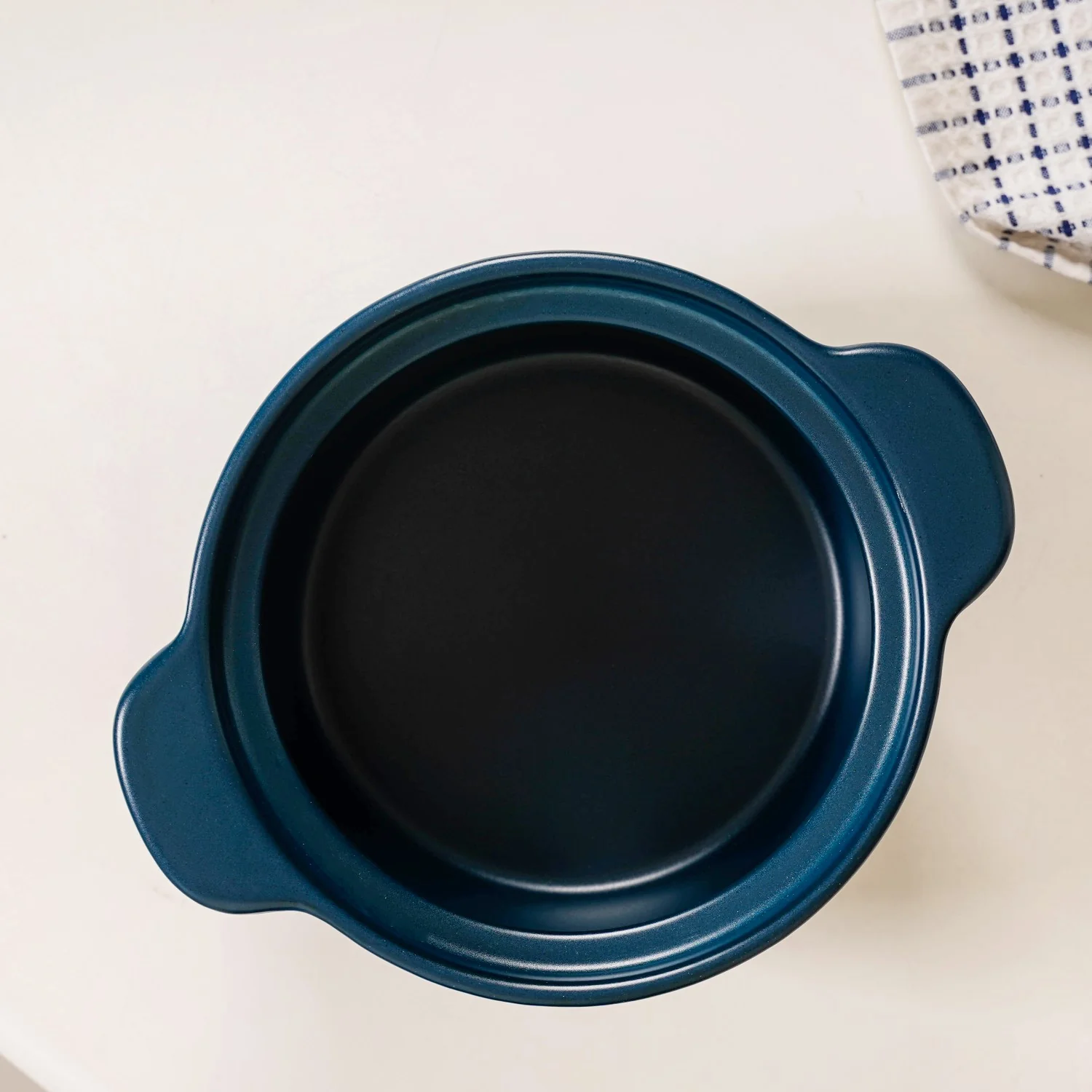 Cera Ceramic Cooking Pot With Lid Teal 2400ml - Image 9