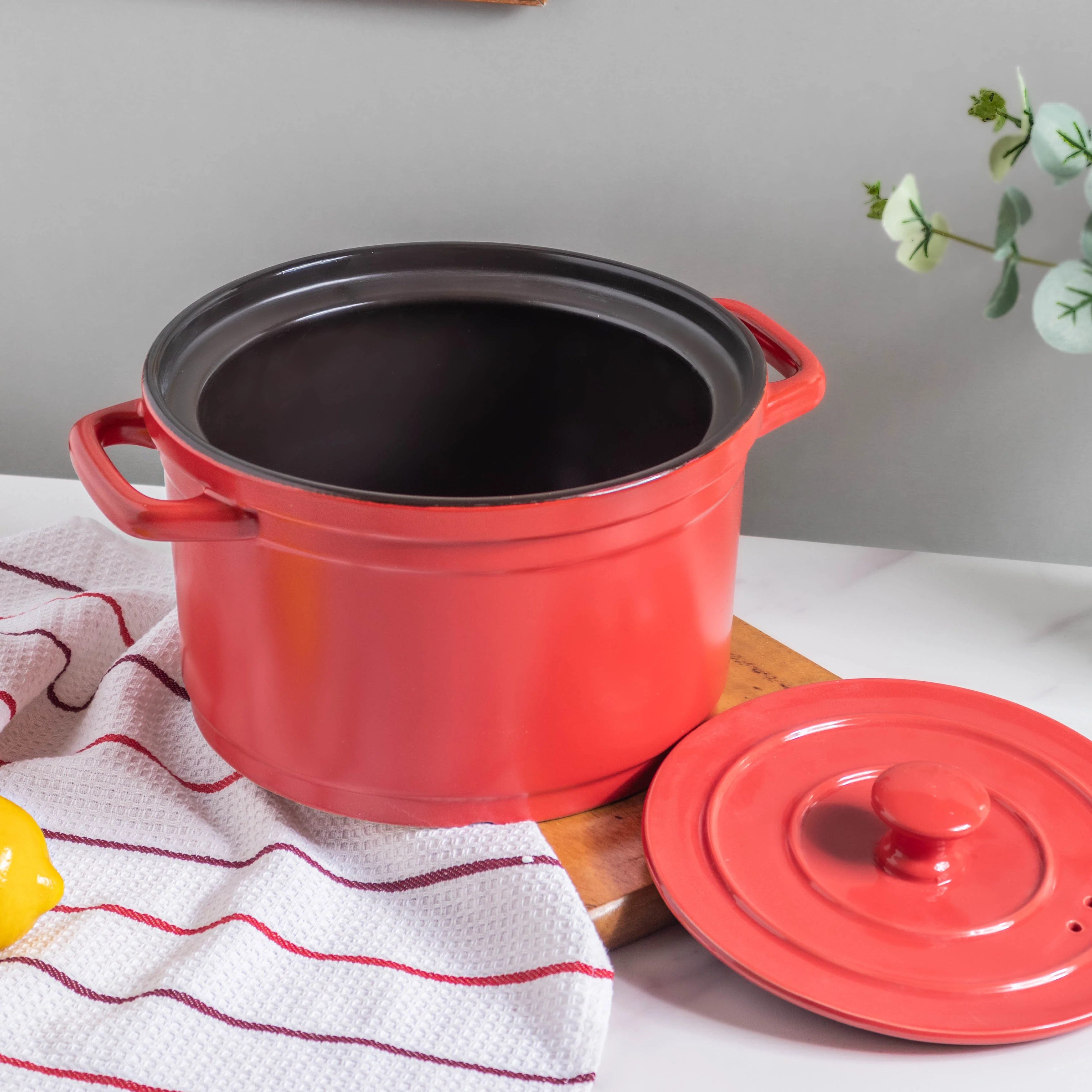 Ceramic Stock Pot With Lid Large - Image 11