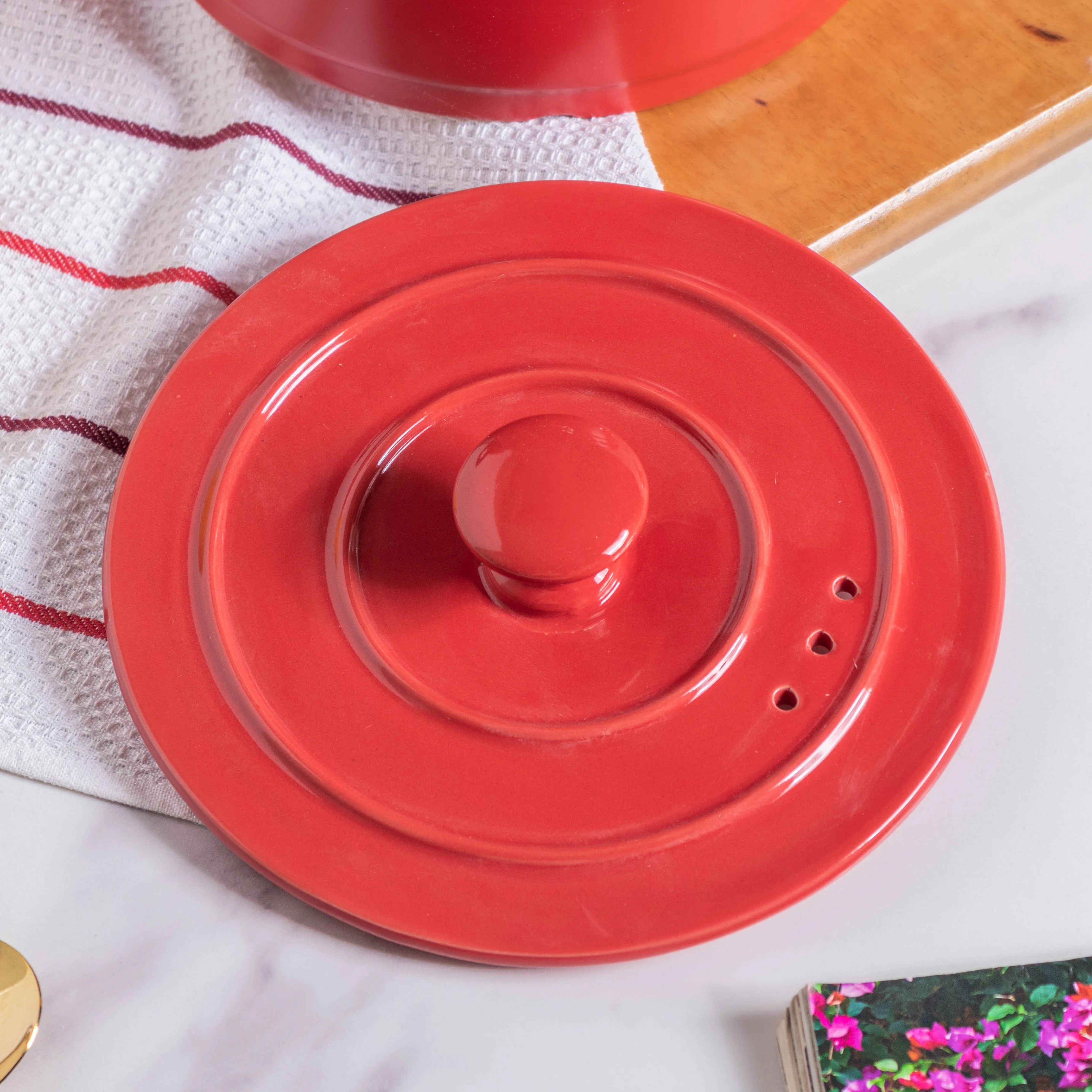 Ceramic Stock Pot With Lid Large - Image 12