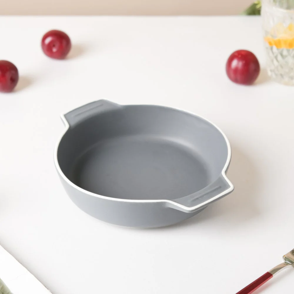Ceramic Baking Pot Grey Small 400ml - Image 5