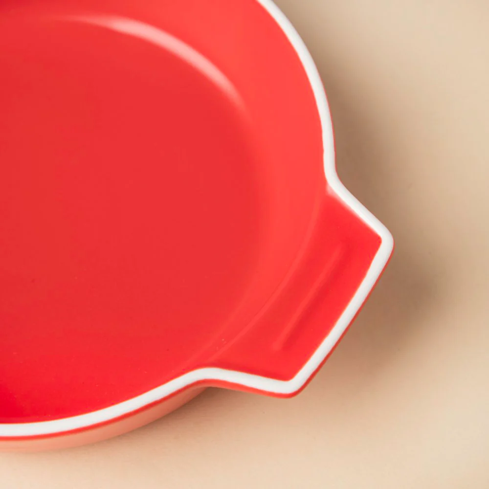 Ceramic Baking Pot Red Small 400ml - Image 4