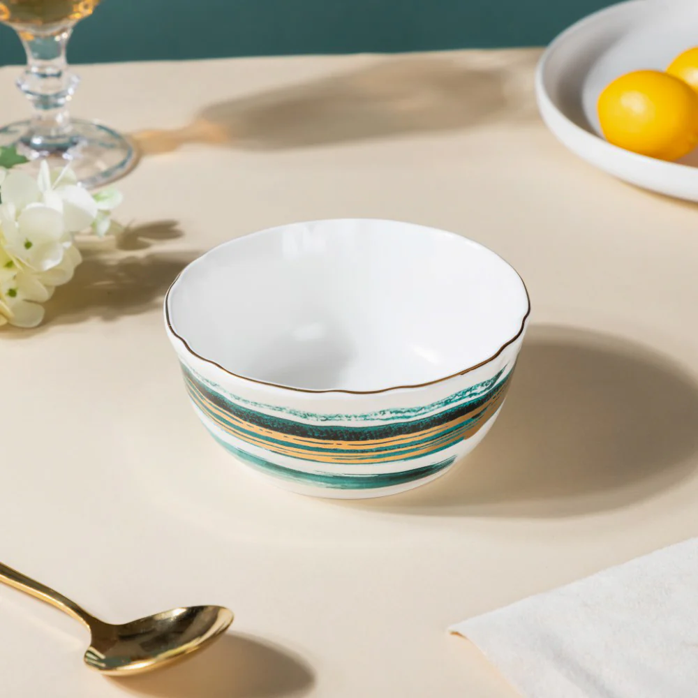 Ceramic Bowl With Wavy Rim 300 ml - Image 4