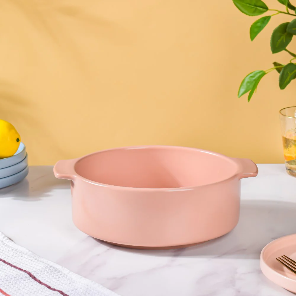 Ceramic Casserole Pots Pink 2 L - Image 3
