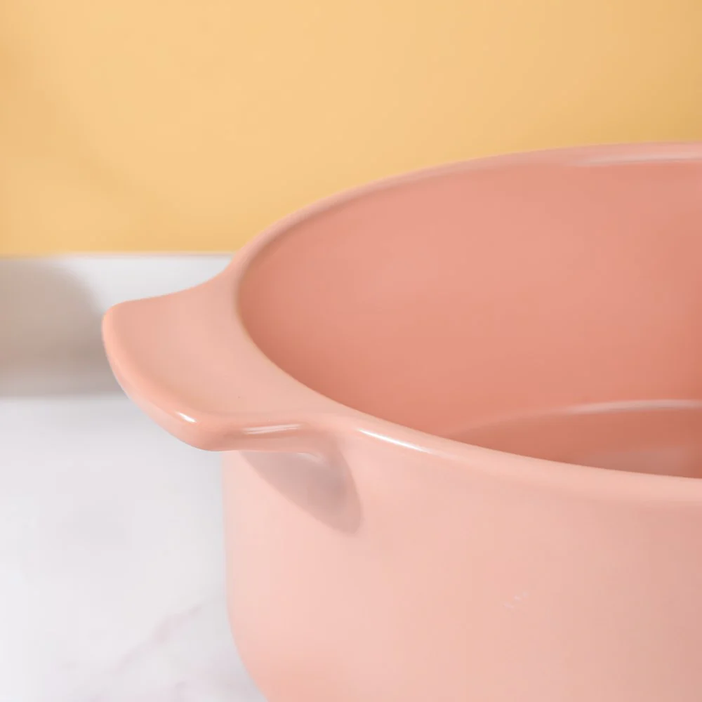 Ceramic Casserole Pots Pink 2 L - Image 6