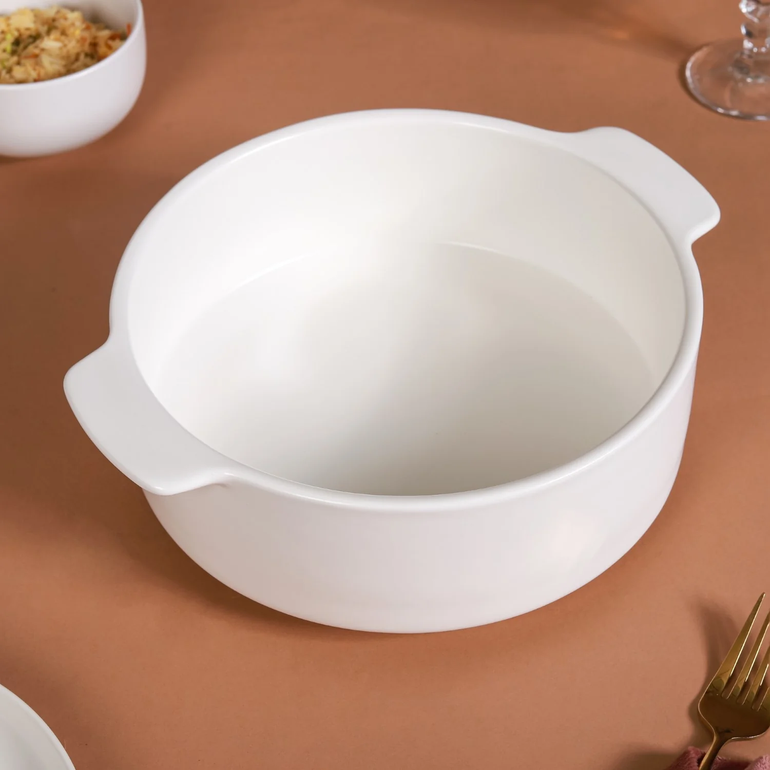 Ceramic Casserole Pots White 2 L - Image 7