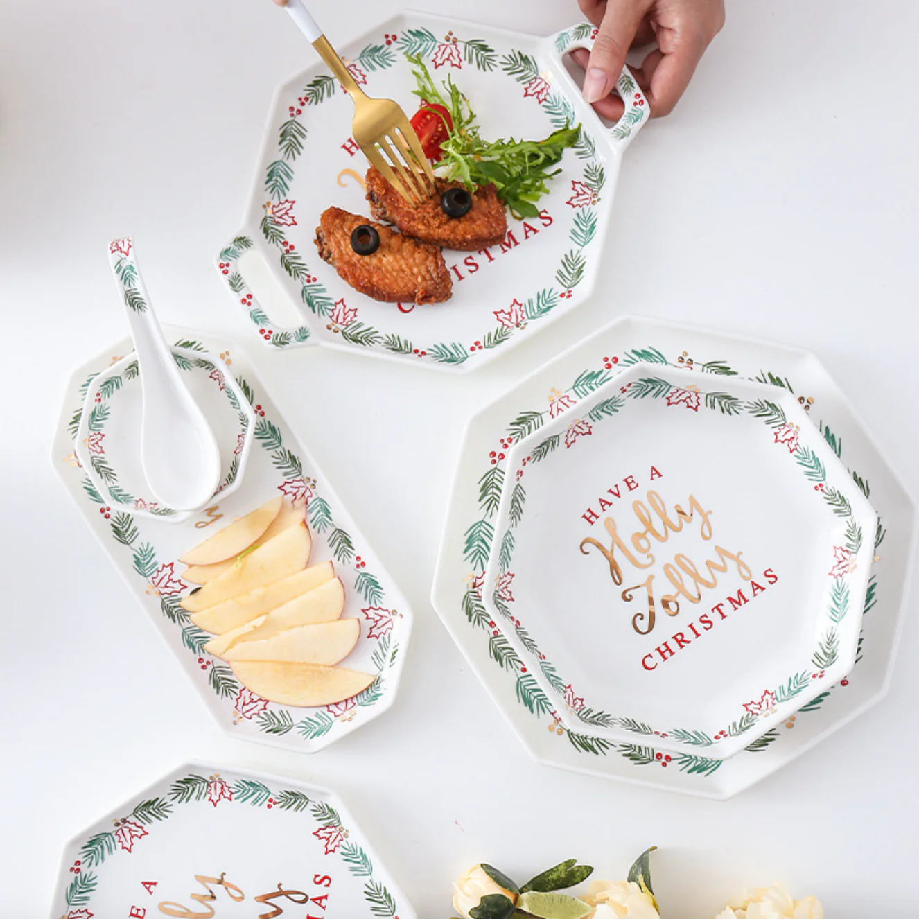 Ceramic Christmas Plate Large - Image 3