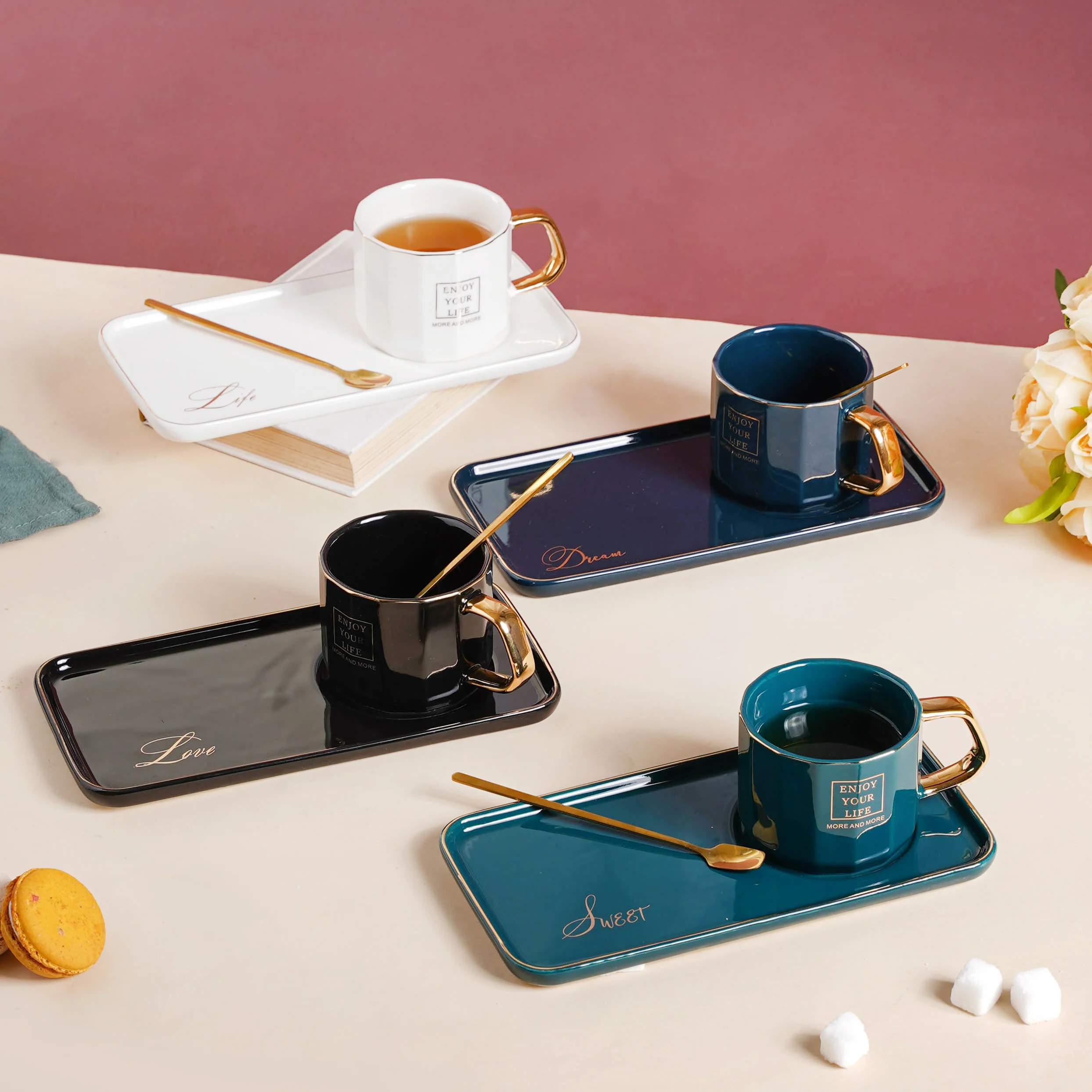 Ceramic Cup and Tray - Image 3