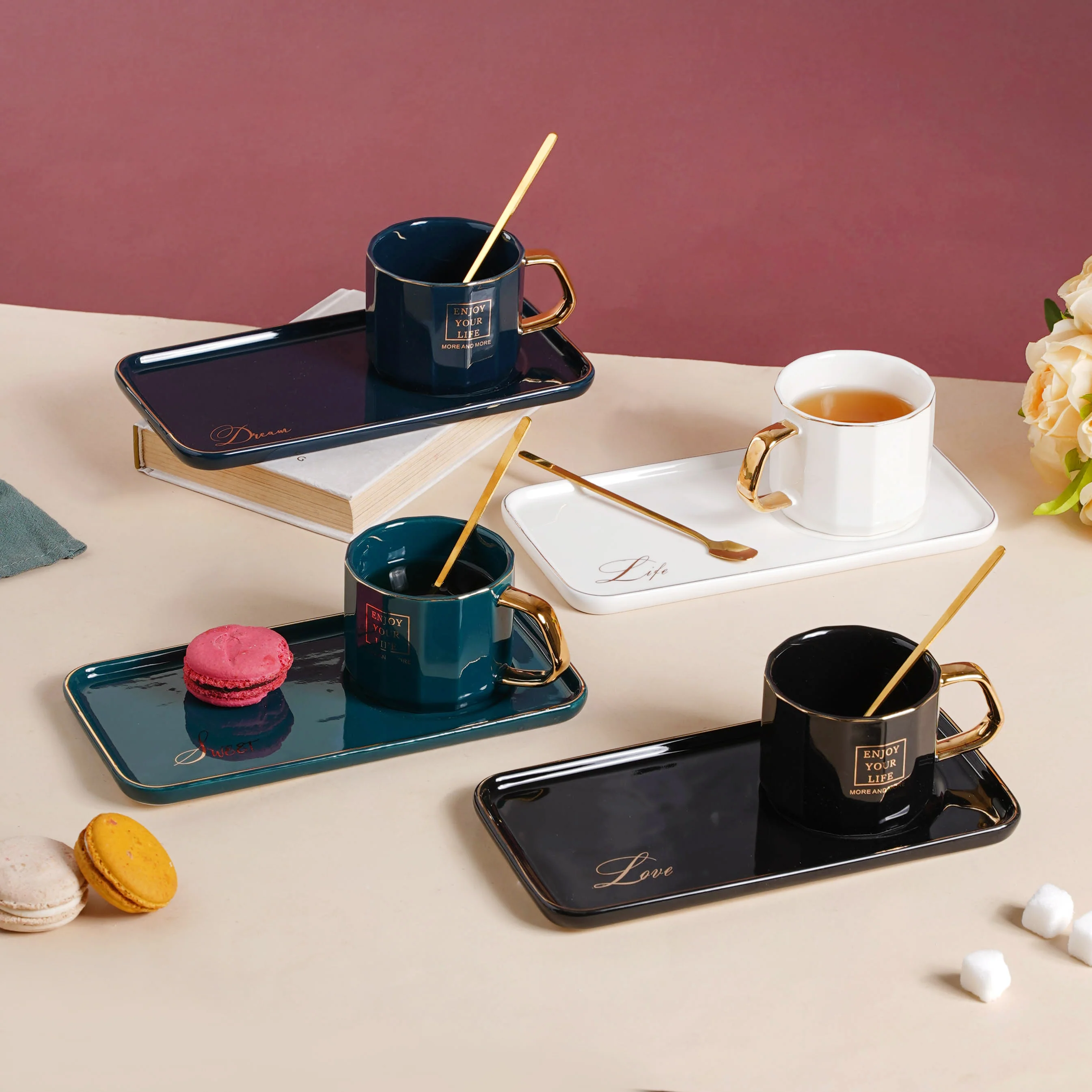 Ceramic Cup and Tray - Image 4